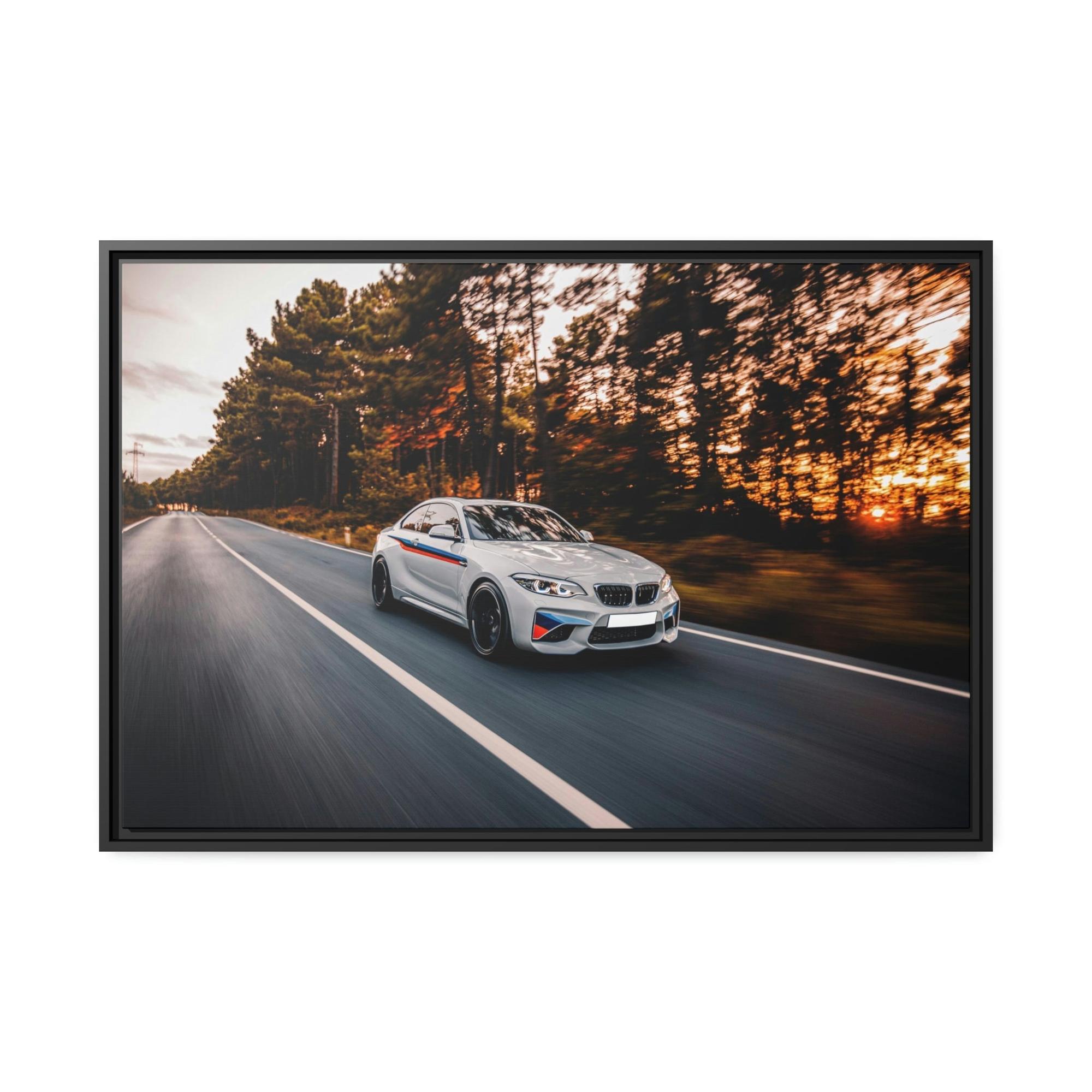 Bmw BMW Speed: Poster and Print on Canvas with Dynamic Car Art