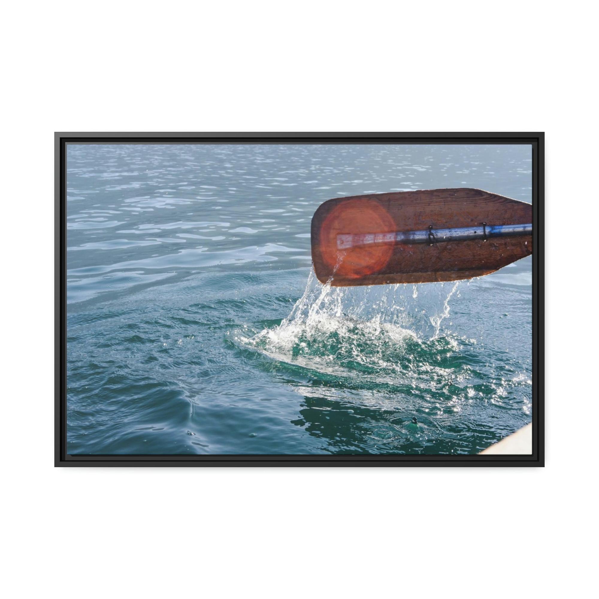 undefined Sailing the Seas: Natural Canvas and Framed Poster with Boating Art