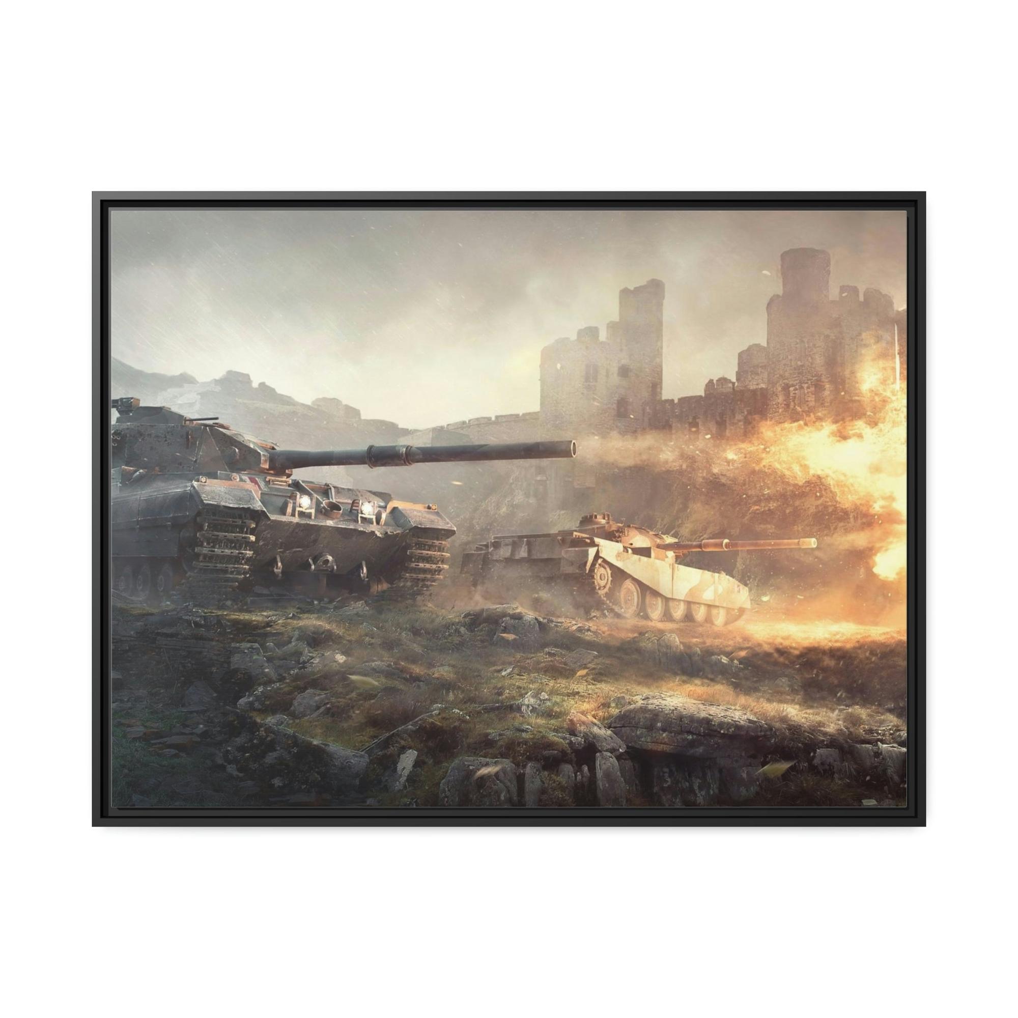 World Of Tanks Immersive Warzone: Engaging World of Tanks Canvas & Poster Wall Art