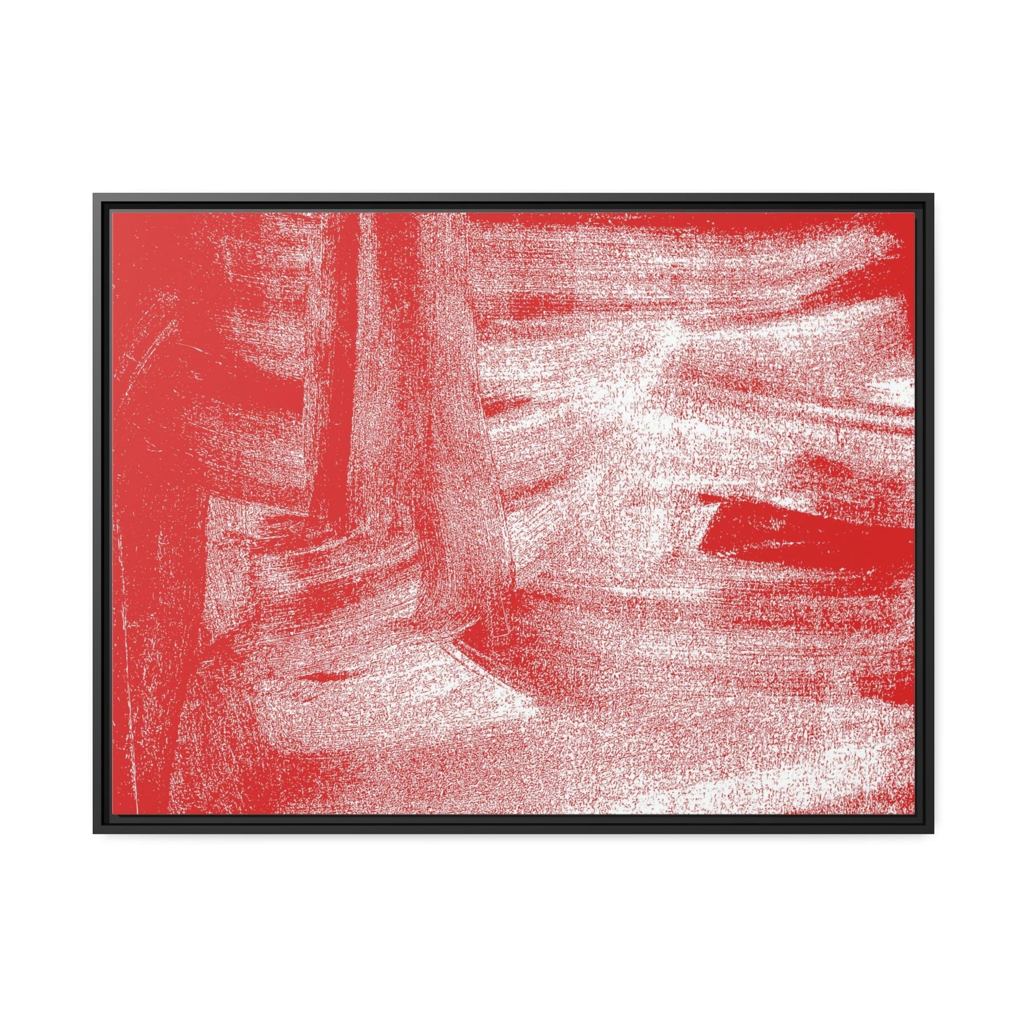 undefined Abstract Energy: A Red Art Print on Poster and Framed Canvas for Your Wall