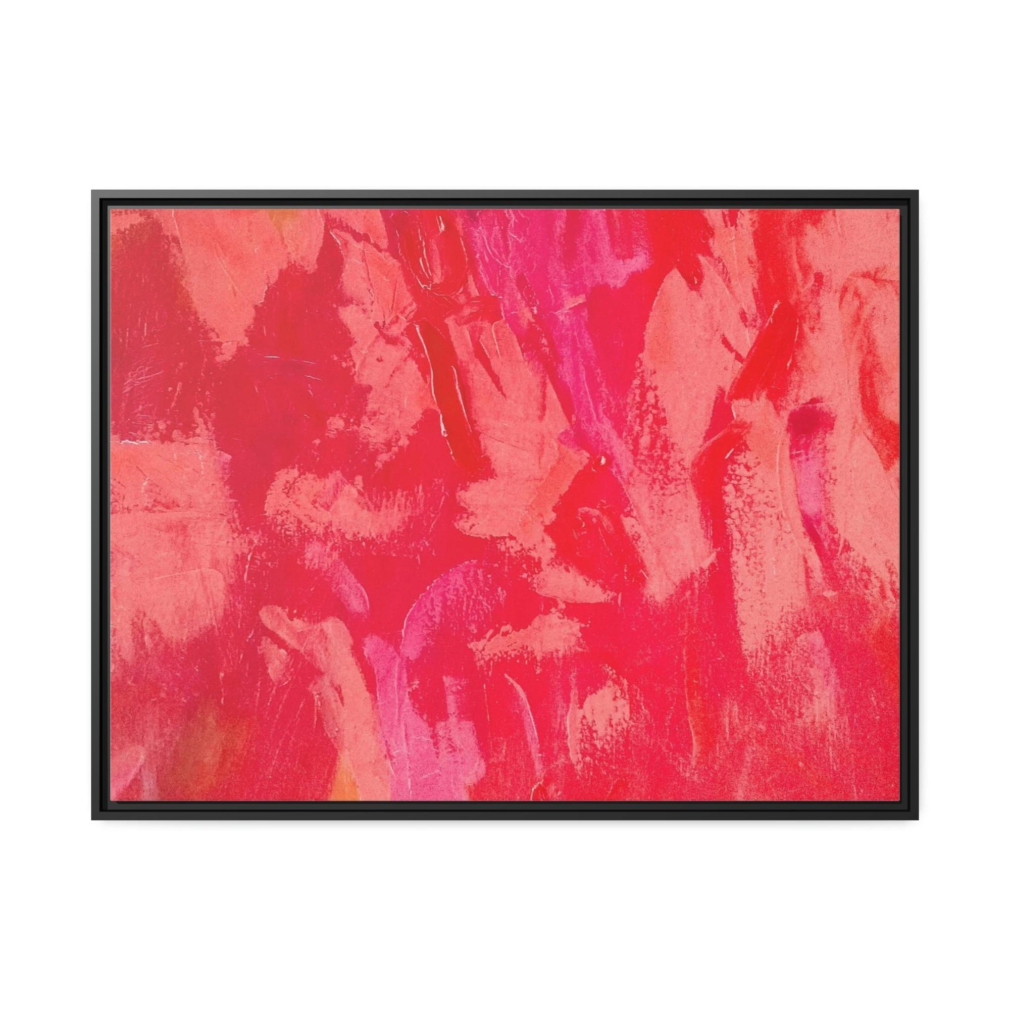 Red Abstract Art Vibrant Red: A Striking Print on Canvas to Add to Your Art Collection