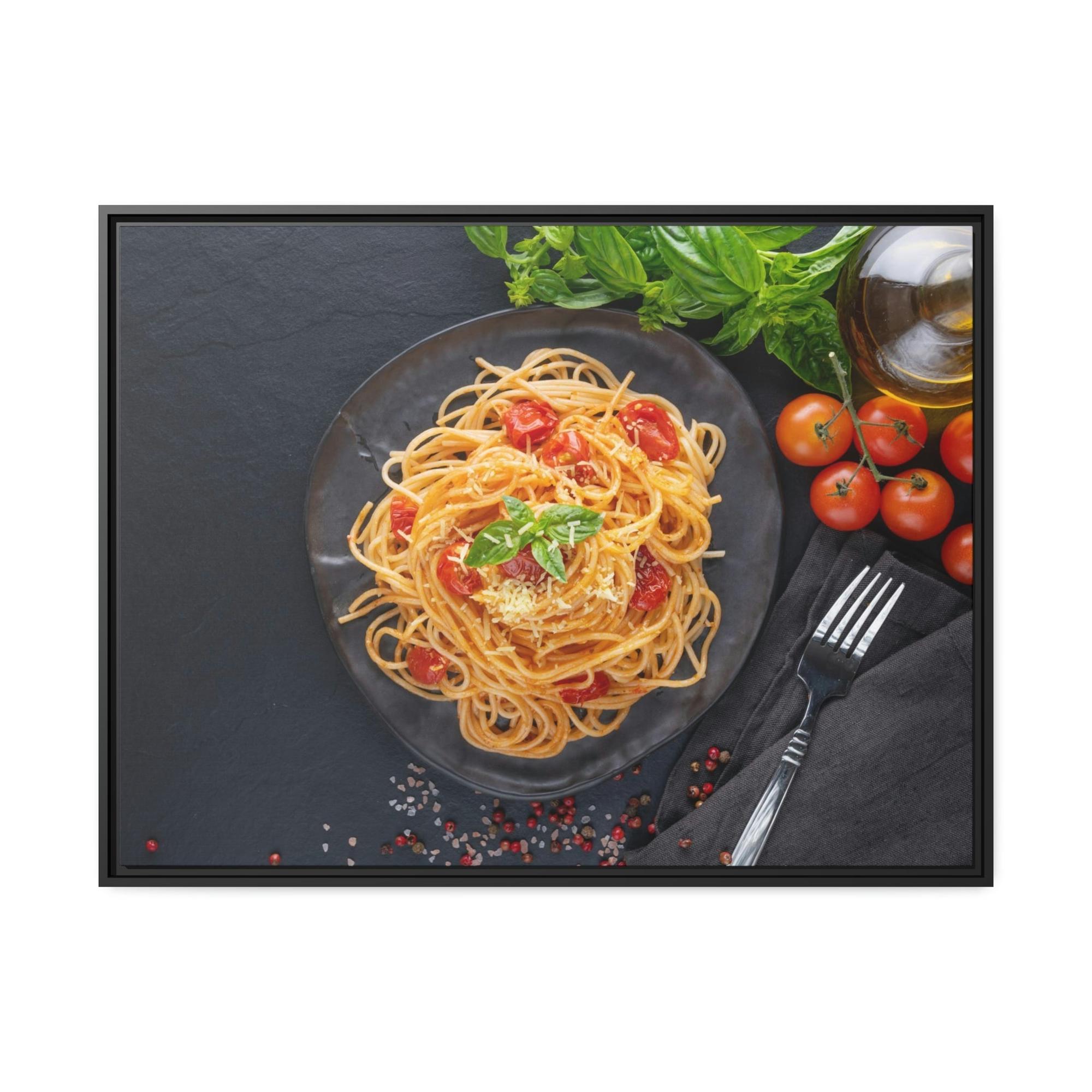 Pasta Delectable Pasta Delights: Artistic Print on Canvas & Poster for Your Home Decor