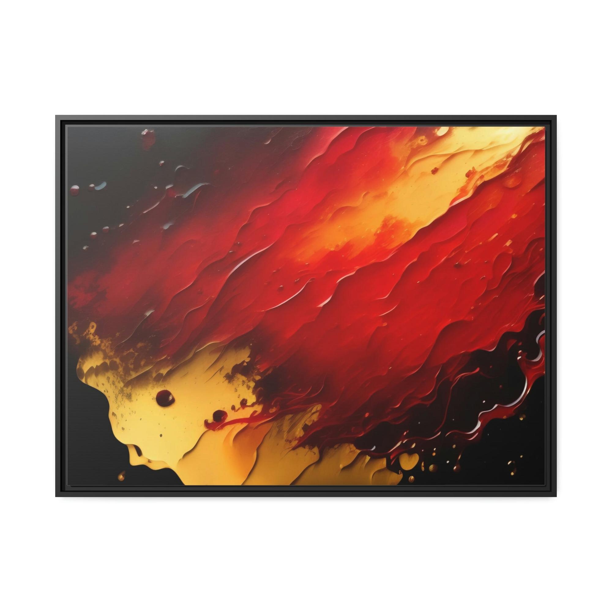 undefined Shades of Passion: A Red Abstract Art Print on Poster and Canvas