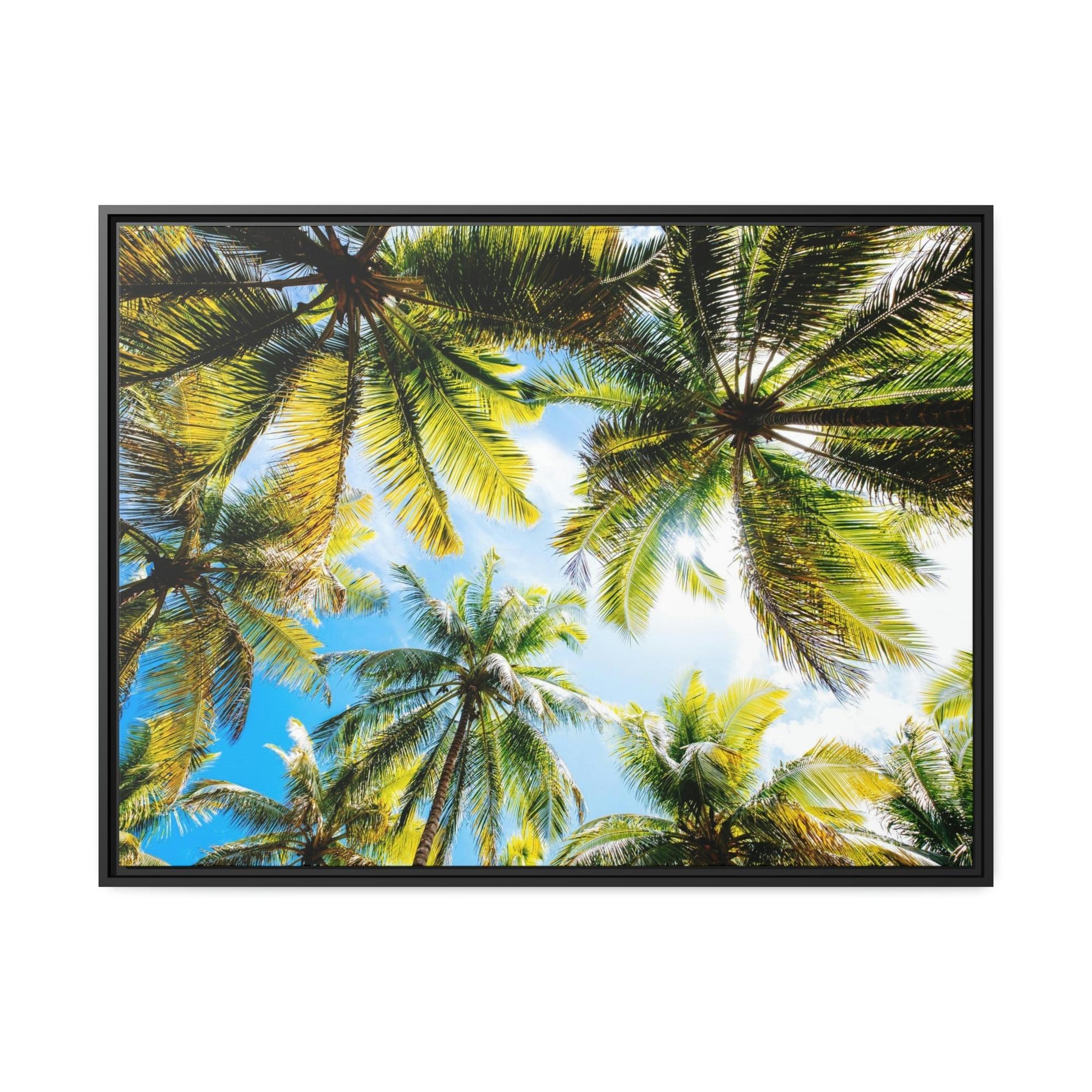 Palm Trees Soothing Palms: Relaxing Wall Art of Palm Trees Swaying in the Breeze