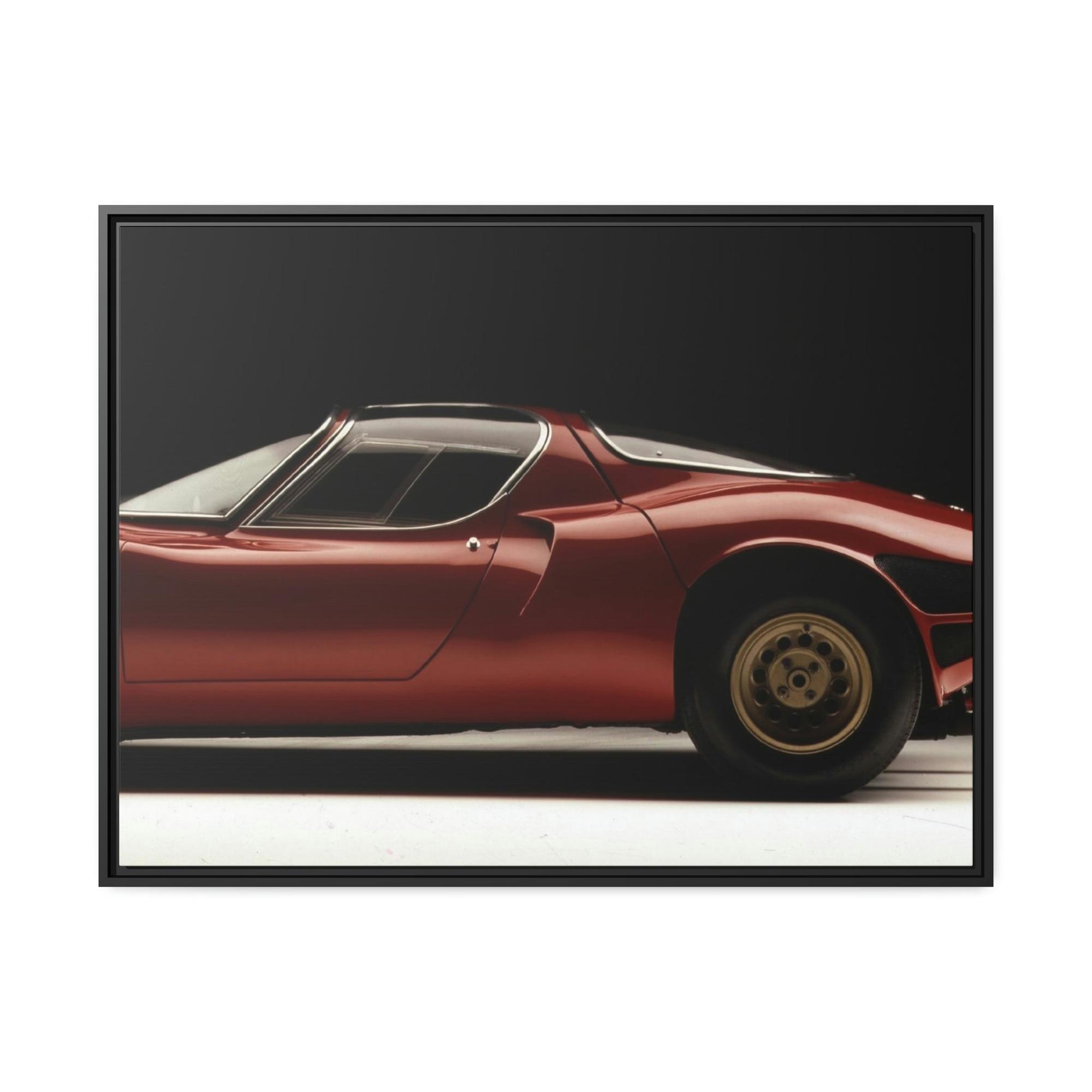 undefined Vintage Beauty: A Framed Canvas of an Alfa Romeo Classic Car