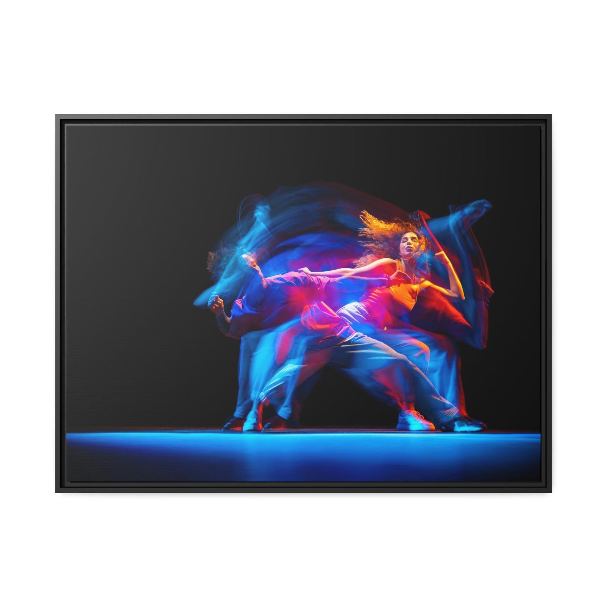 Dance The Joy of Movement: Framed Canvas & Poster of a Dancer in Full Motion