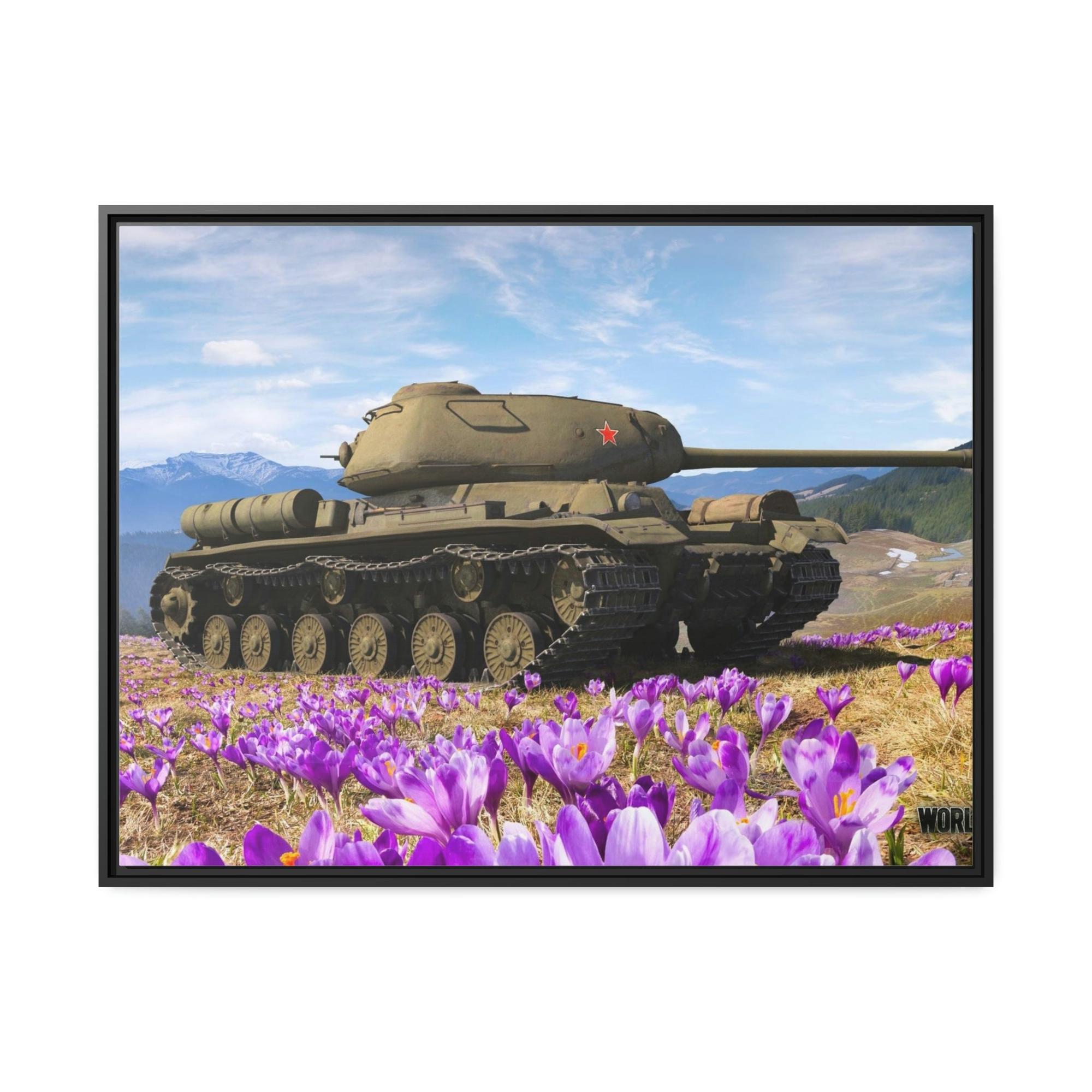 World Of Tanks Strategic Brilliance: Framed Canvas Showcasing World of Tanks Tactics