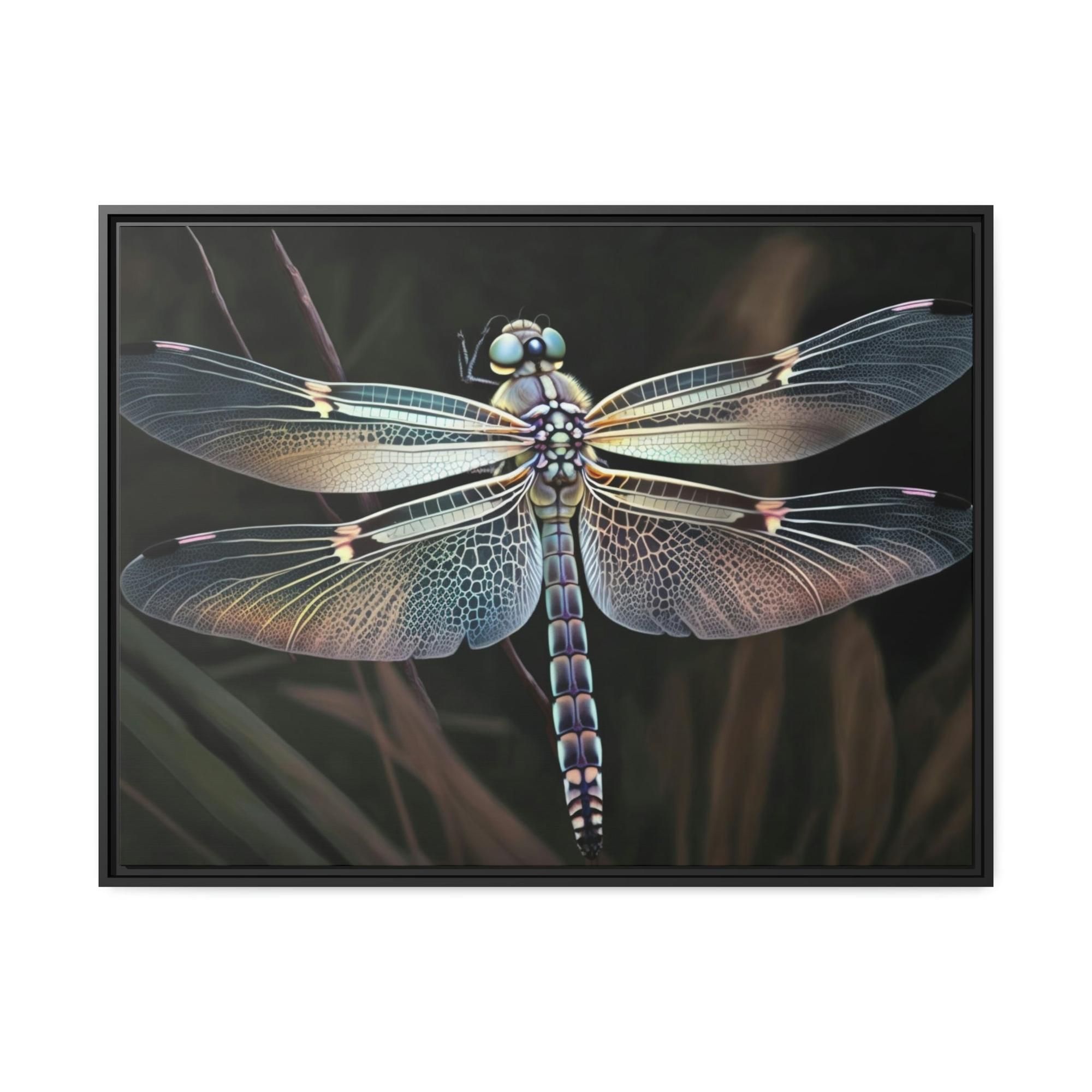 Dragonfly Dragonfly Delight: A Natural Canvas Print of Beautiful Insects
