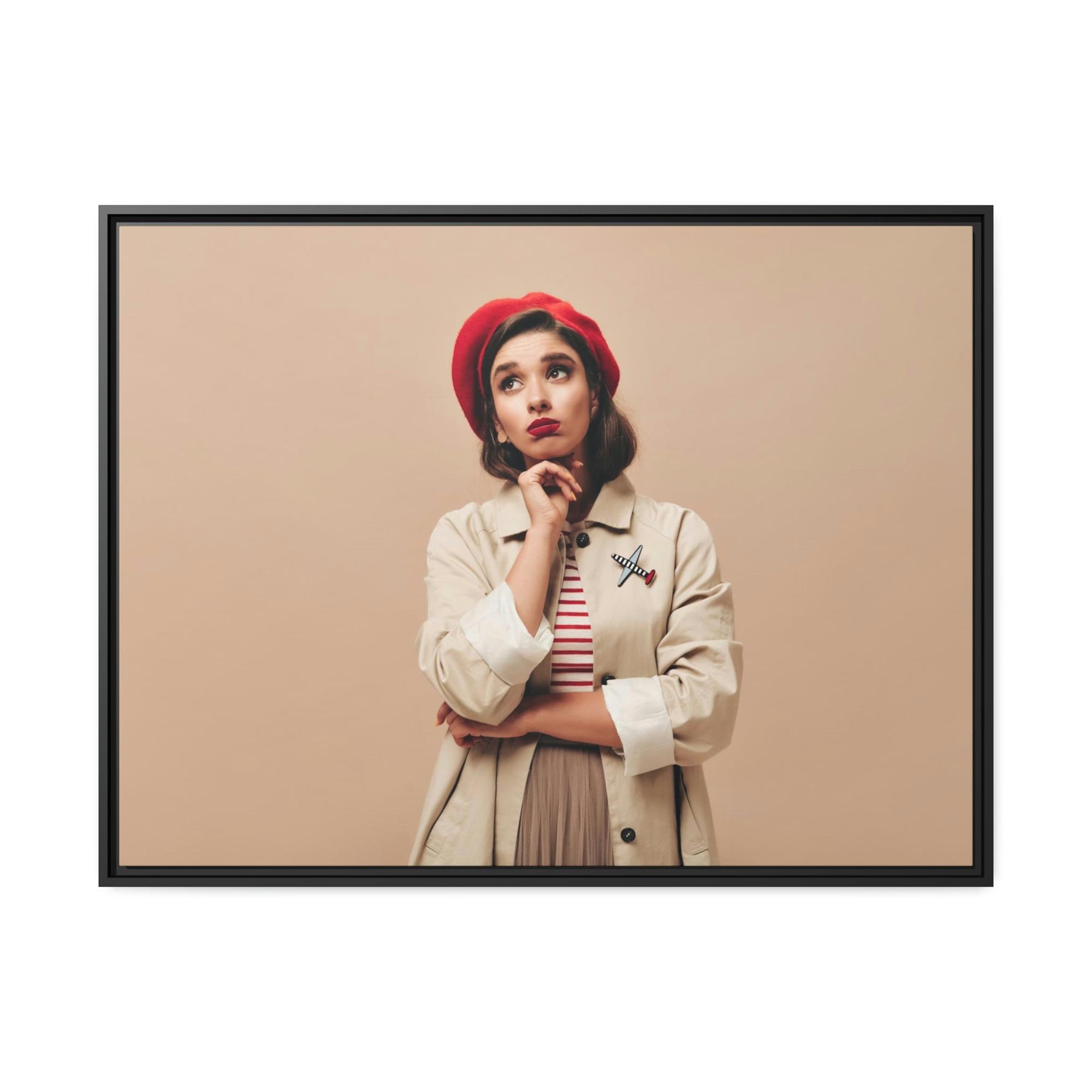 French French Elegance: Framed Canvas & Poster of Parisian Chic