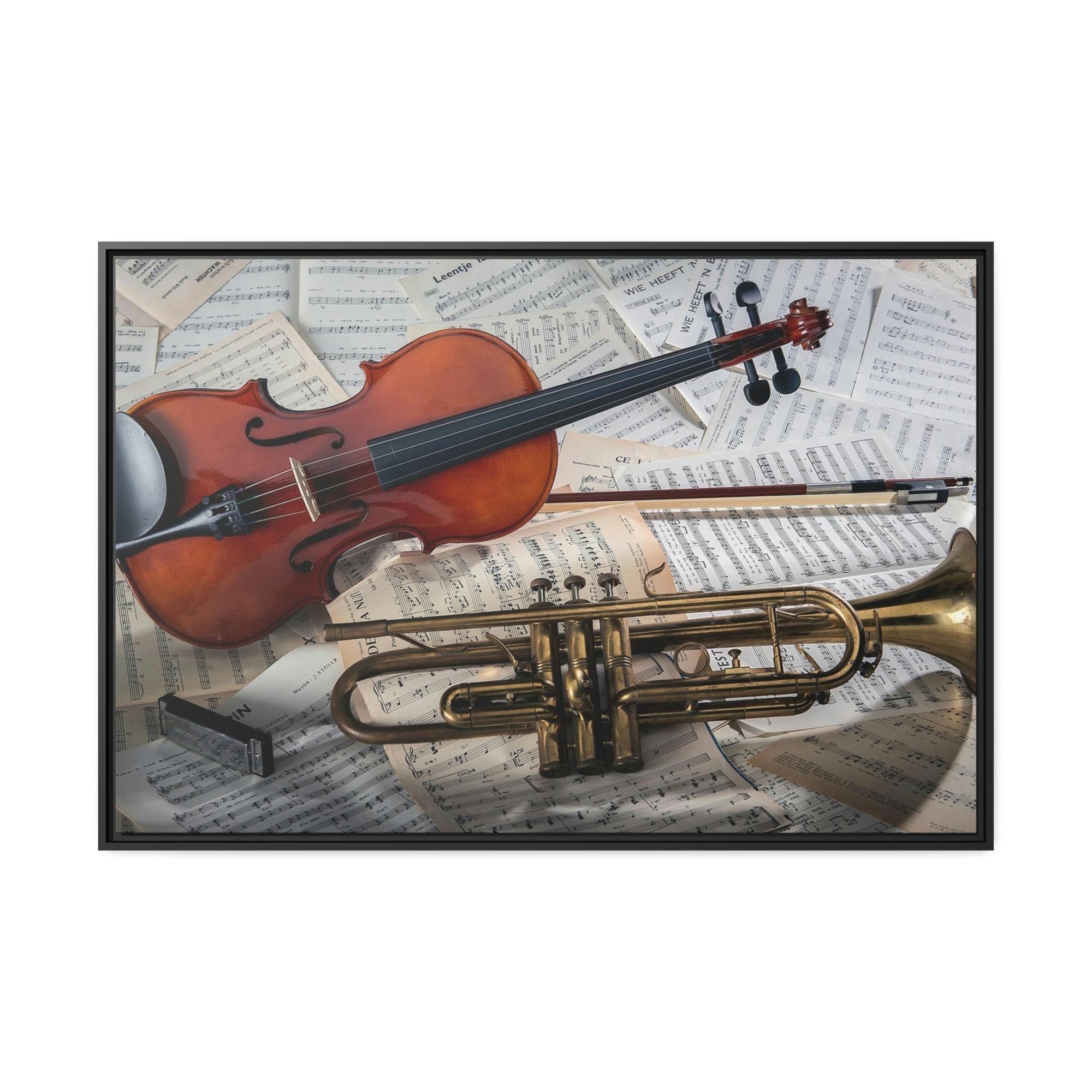Classical The Symphony of Classics: A Masterpiece of Art on a Framed Canvas & Poster