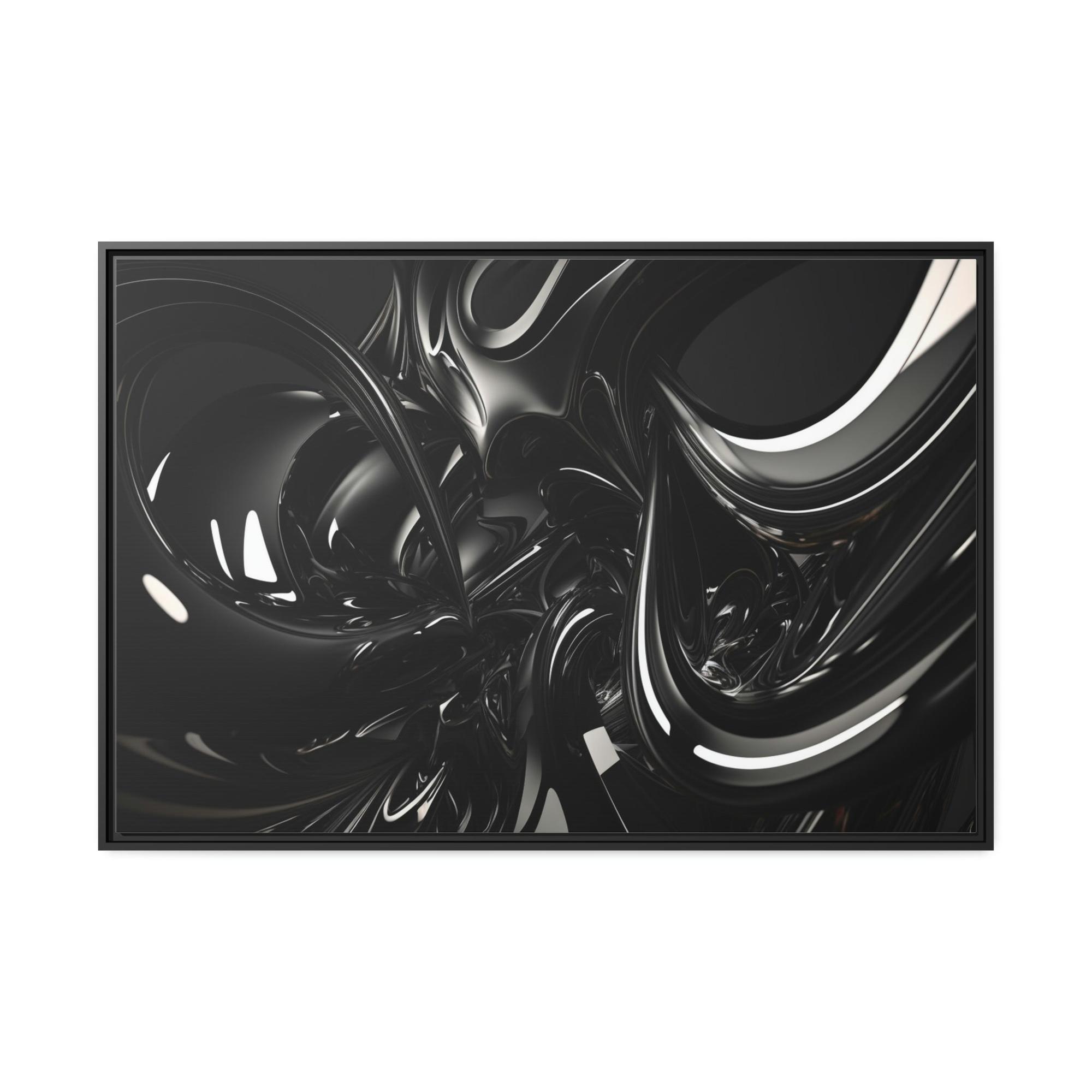 Black Black is the New Black: Modern Black Art Print