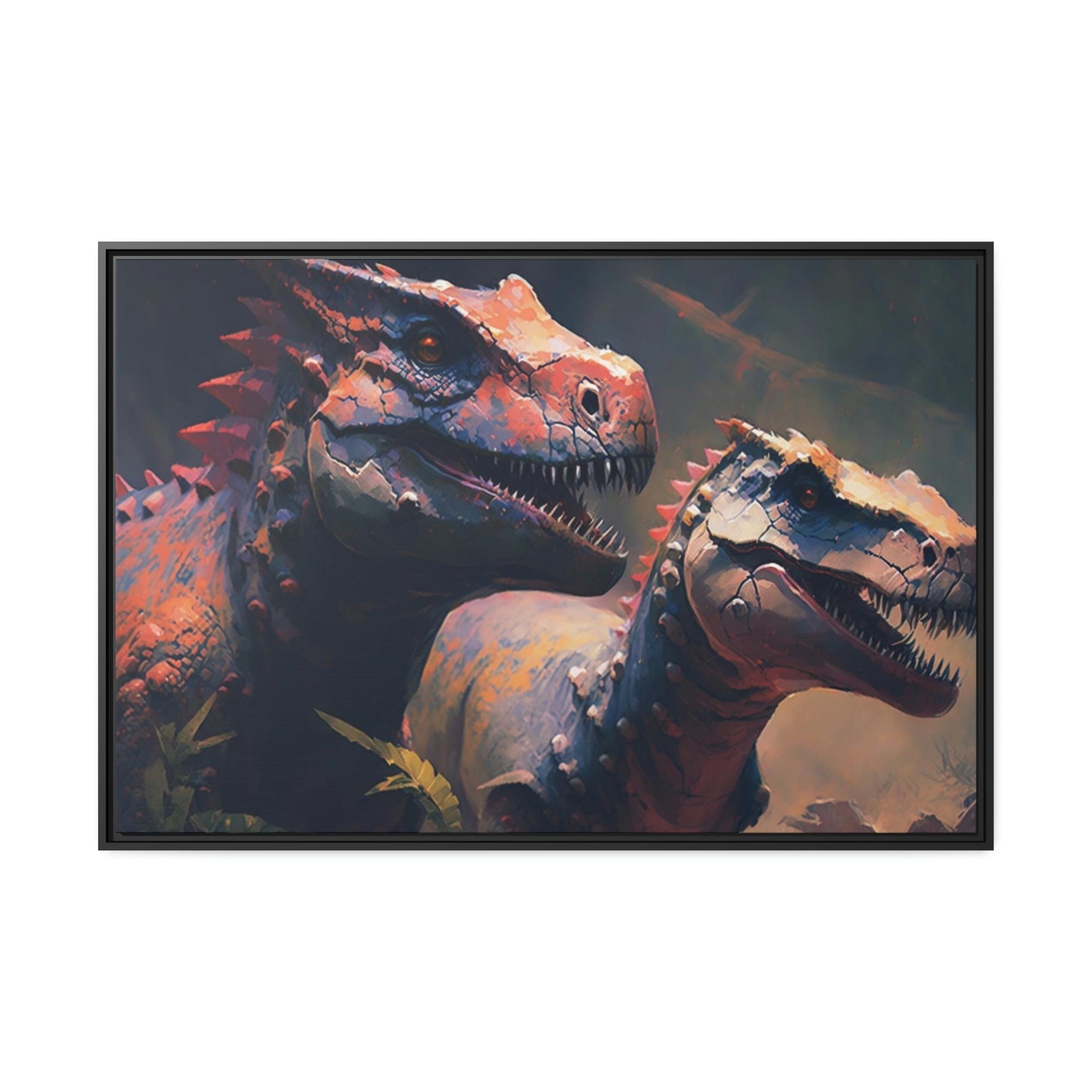 Dinosaurs Extinct Realms: Canvas & Poster of Dinosaurs and Nostalgia