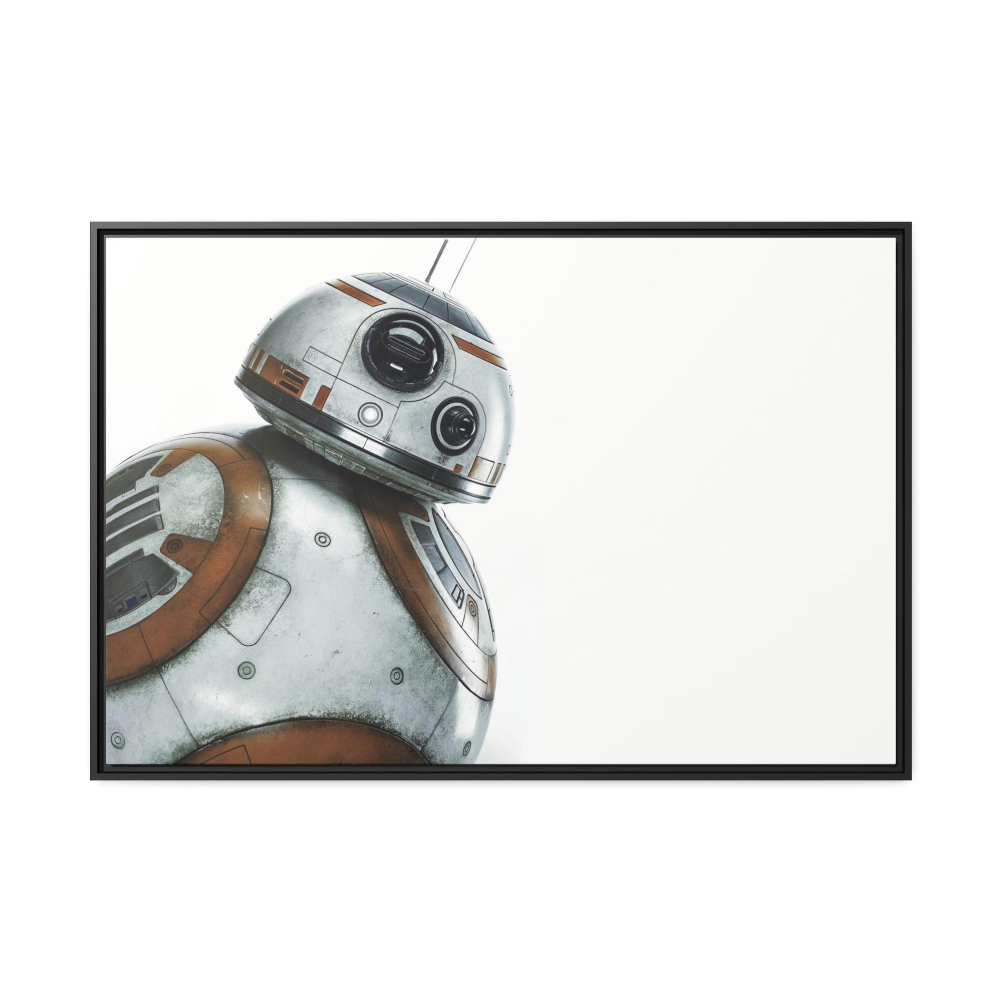 undefined Droid of Destiny: Framed Poster Print on Canvas Featuring the Star Wars Robot