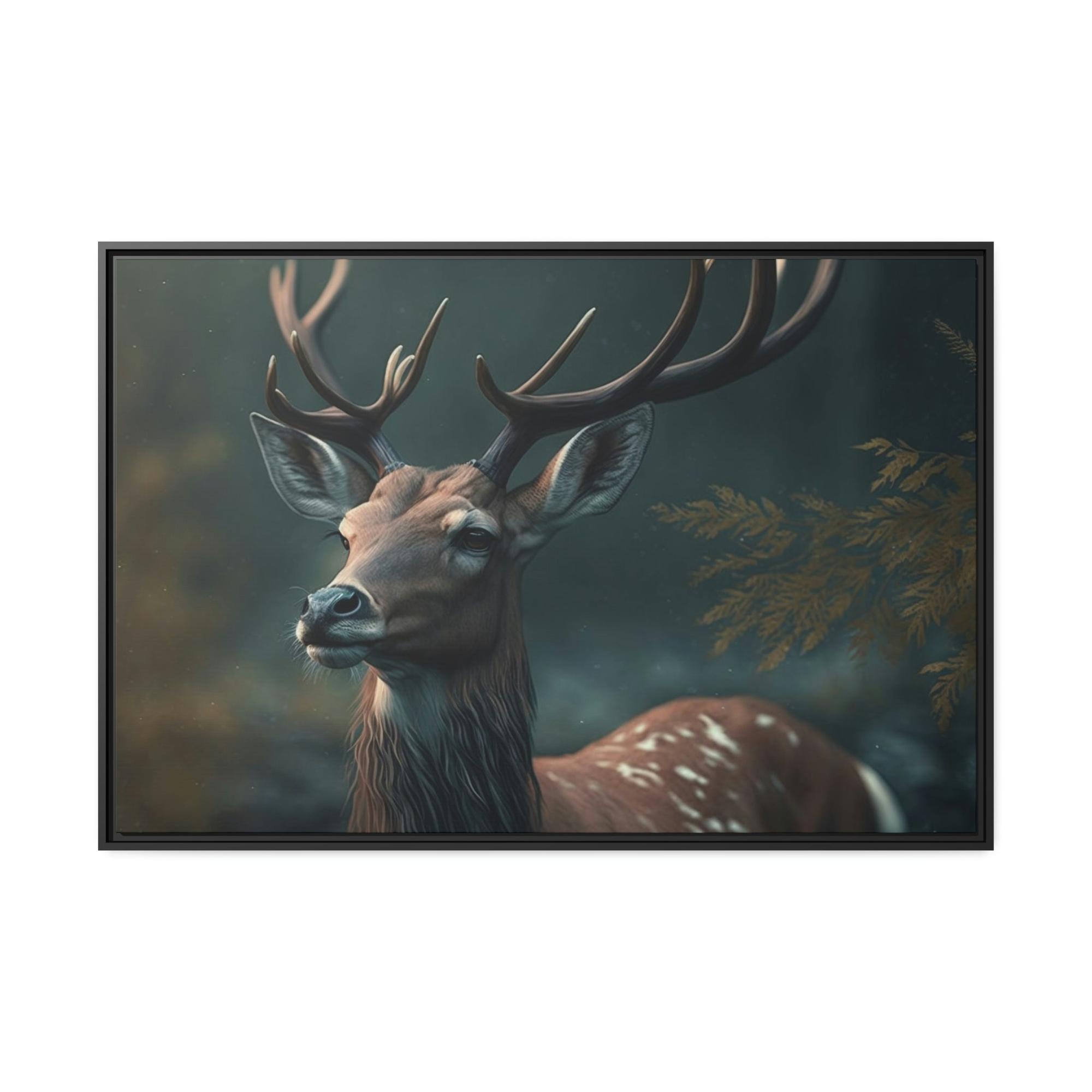 Deers Deer Portrait: A Canvas Wildlife Showcase