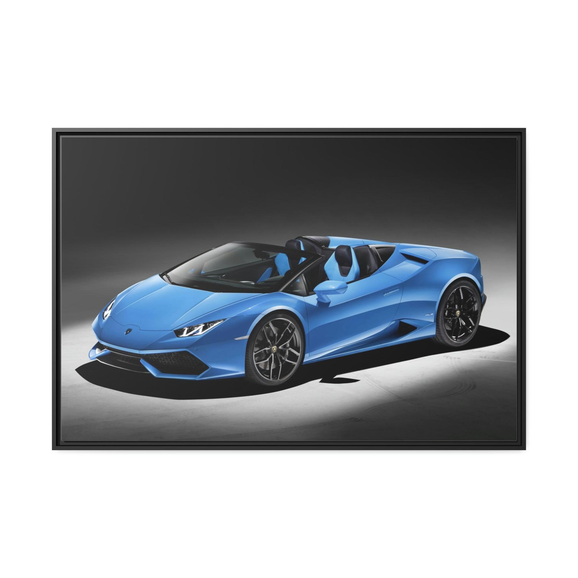 Lamborghini Sleek and Powerful: Framed Poster of Lamborghini for Car Collectors