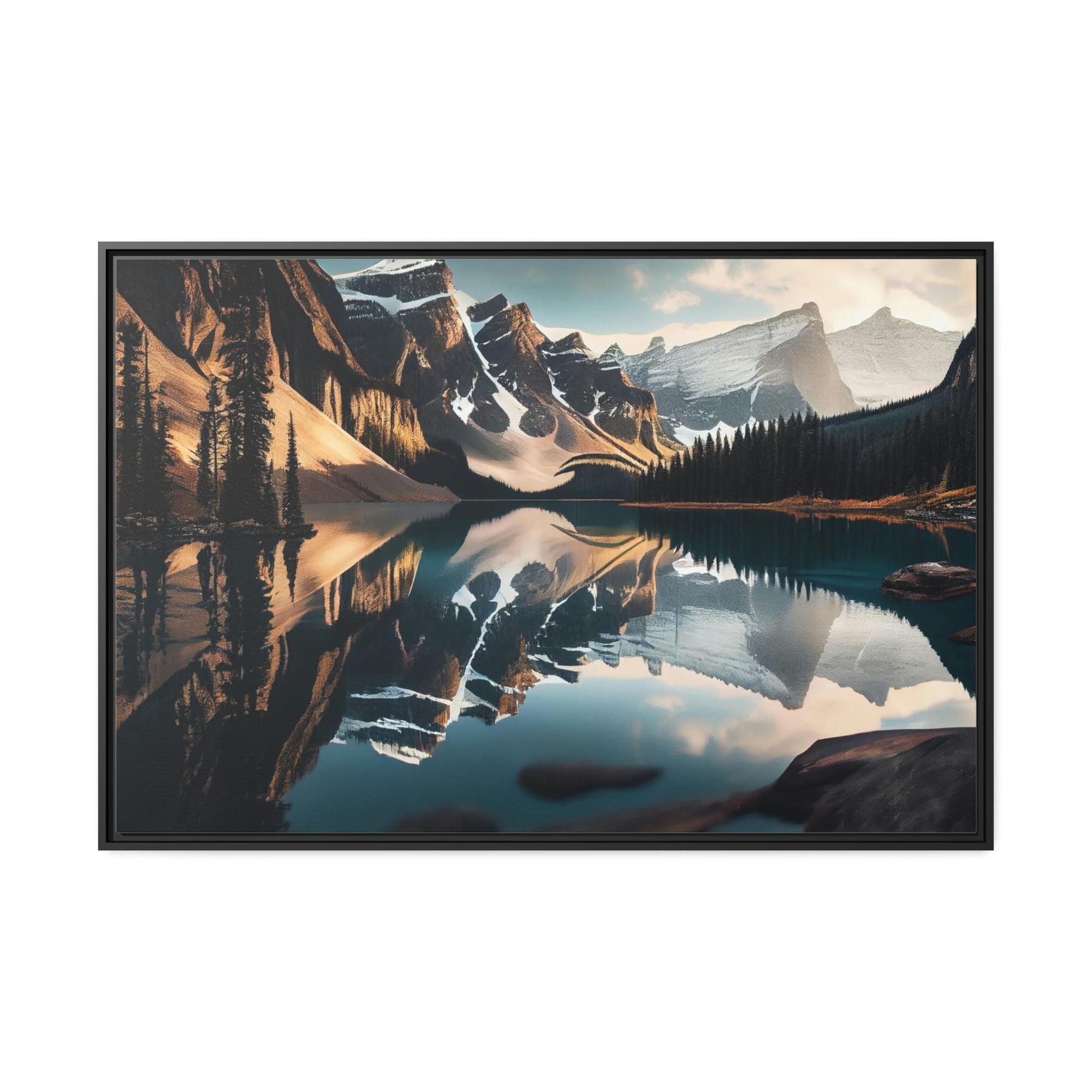 Lakes And Rivers Lakes and Riverscape: Wall Art of a Stunning Scenery on Natural Canvas