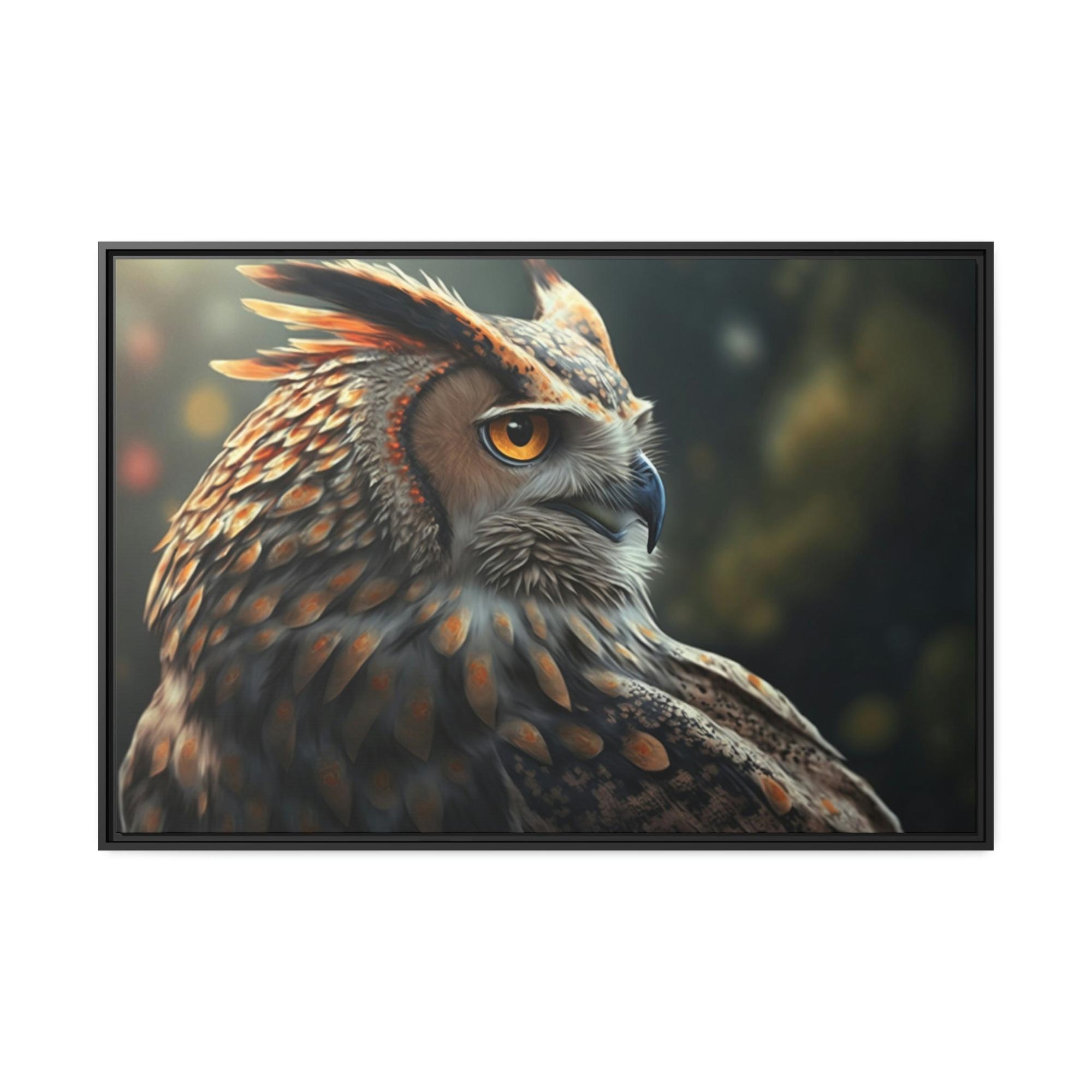 Owls Nocturnal Ruler: A Painting of an Owl in its Domain