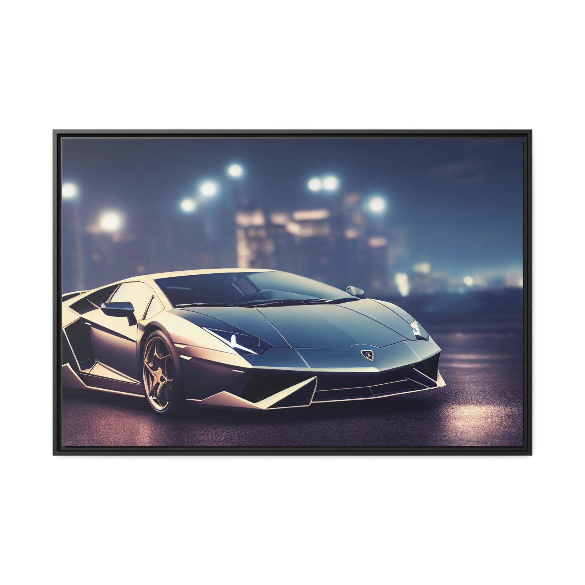undefined Speed Demon: Lamborghini Sports Car on Canvas & Poster