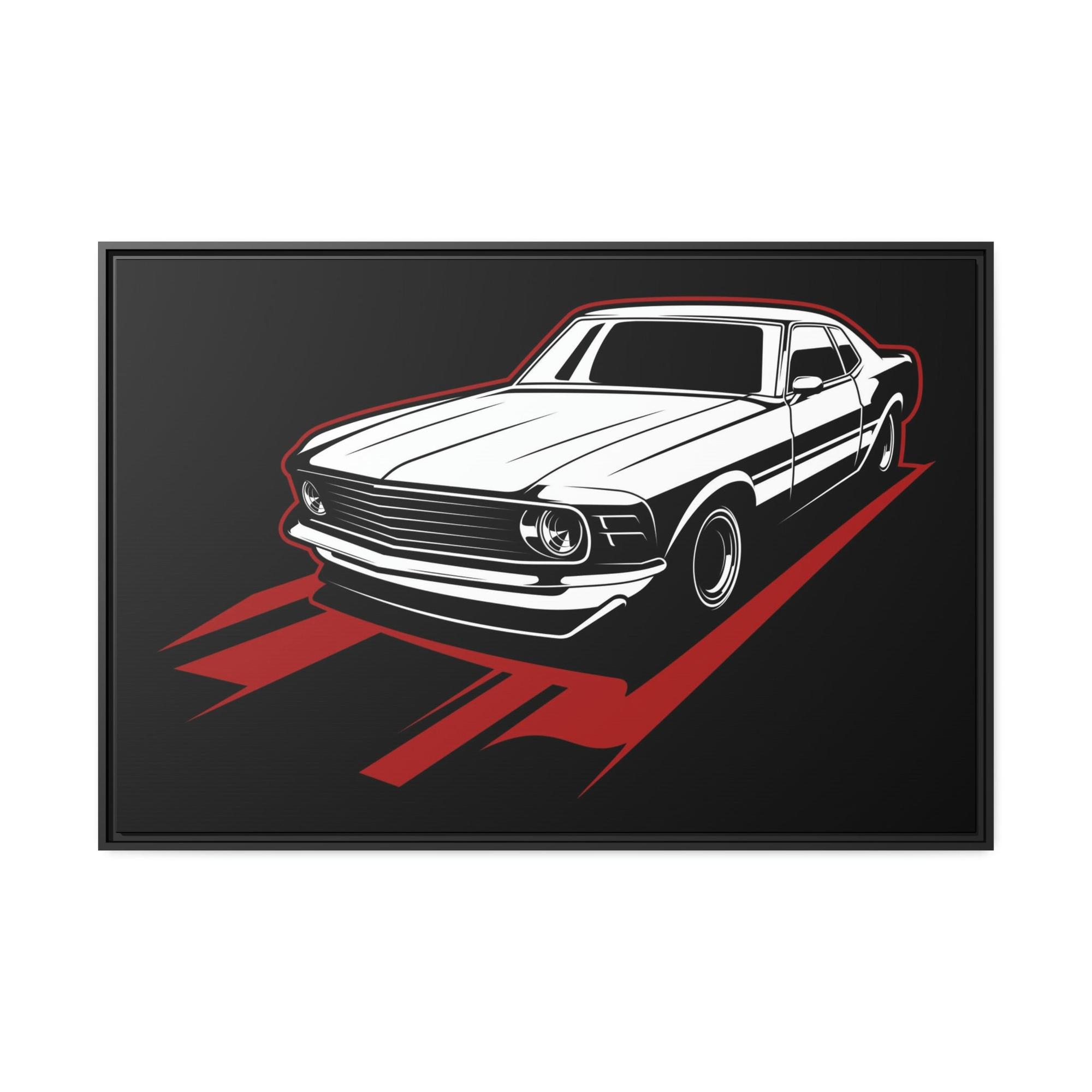 Mustang Powerful Beauty: Mustang Canvas & Poster Print and Framed Wall Art