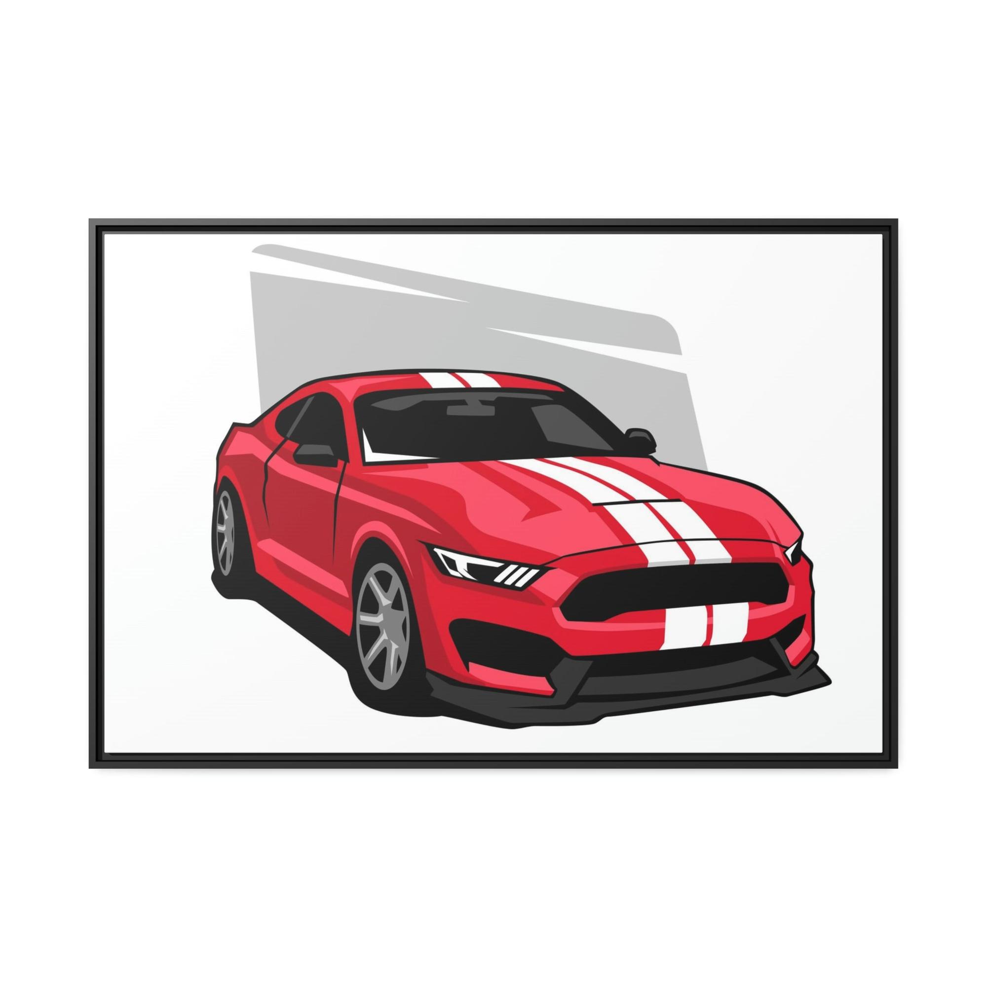 undefined Wild and Free: Mustang Art Print on Canvas & Poster Framed Wall Art