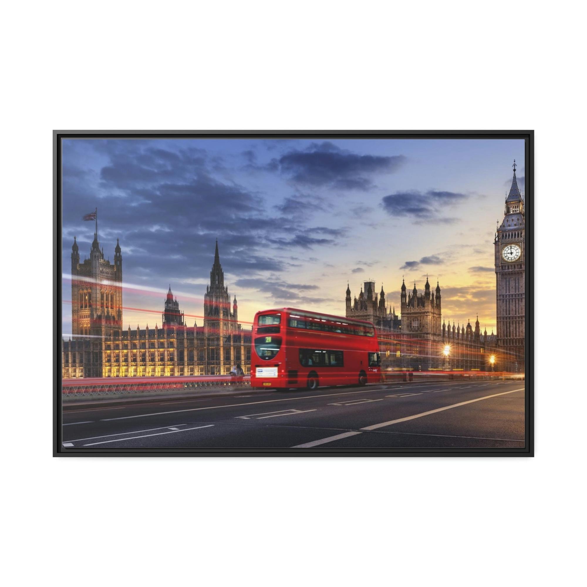 undefined Aesthetics of Transit: Artistic Poster & Canvas Showcasing a Stylish Bus