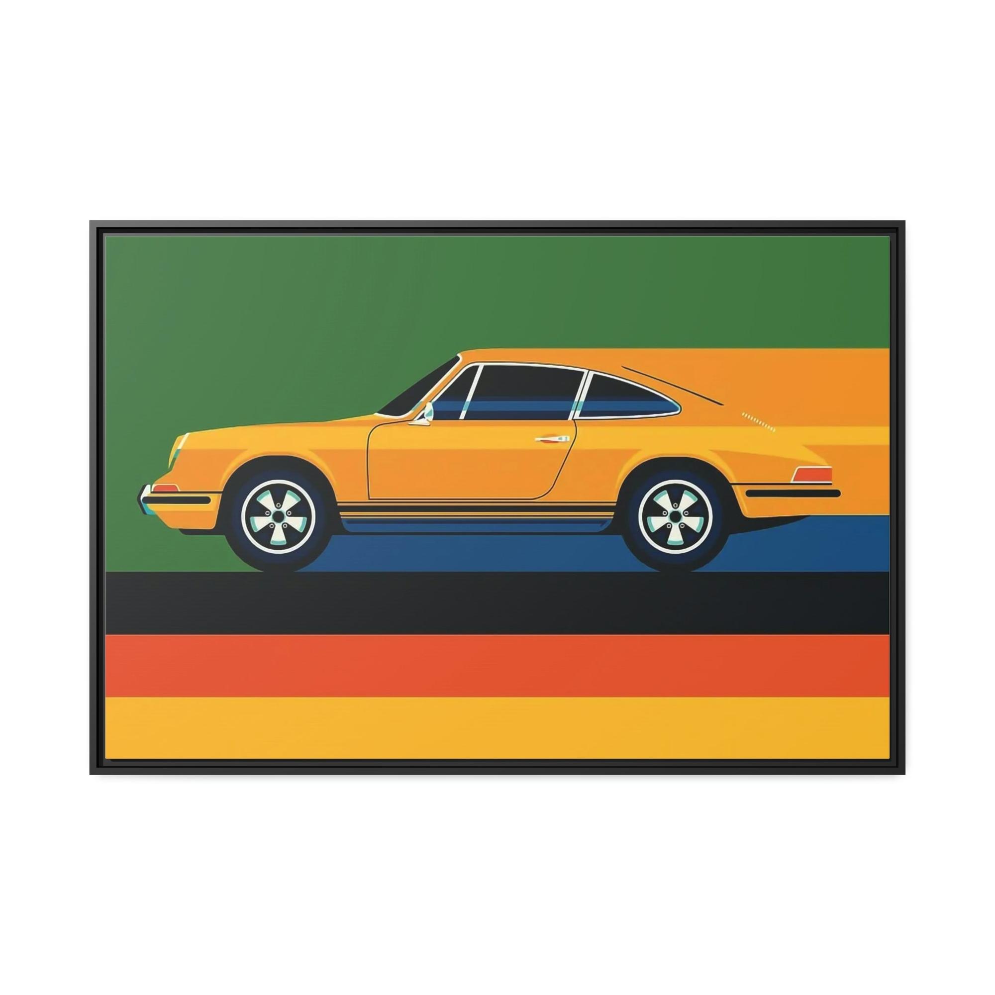 Porsche Legendary Speed: A Print on Canvas & Poster of the Classic Porsche