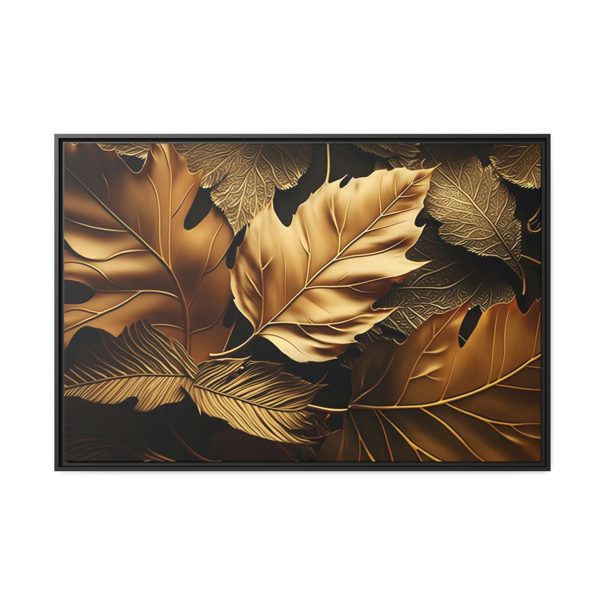 undefined Radiant Splendor: Gold Abstract Canvas & Poster Wall Art