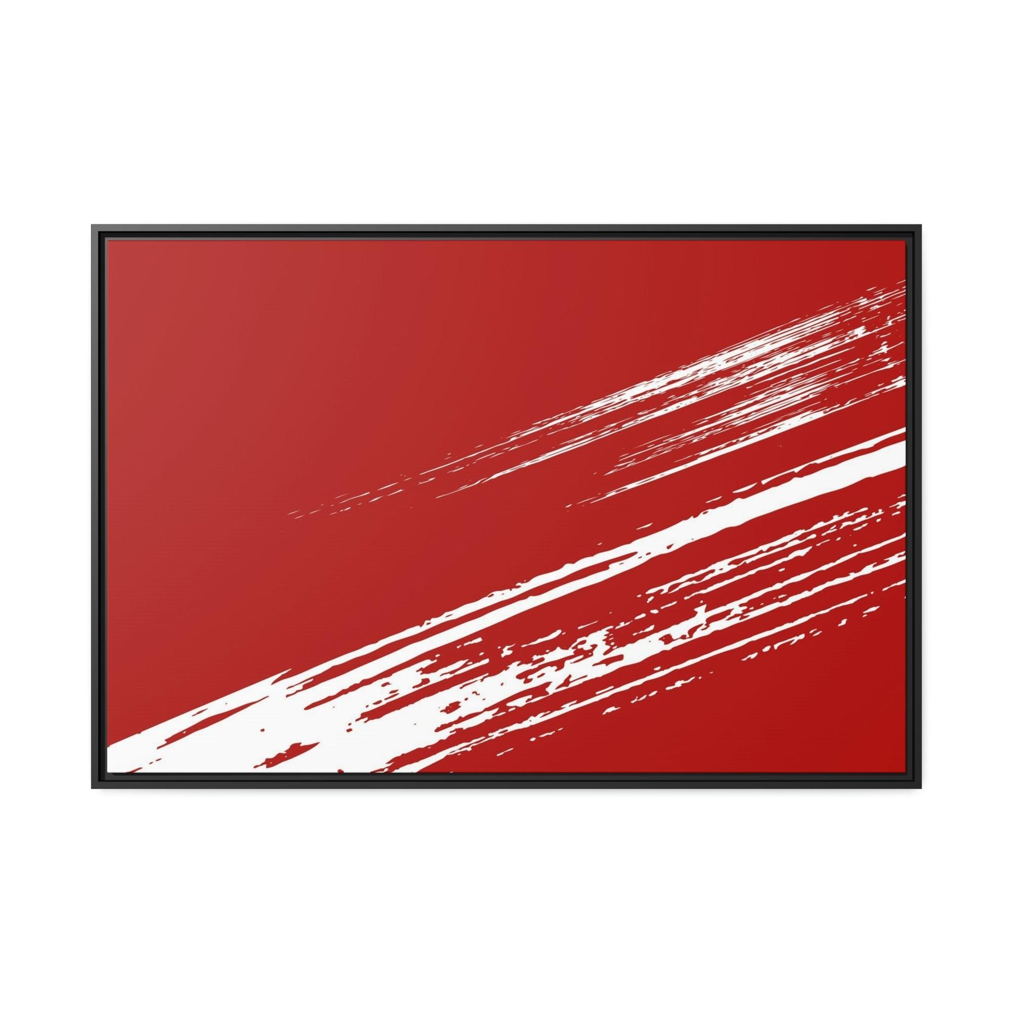 Red Abstract Art Redefining Beauty: Red Abstract Art on Framed Canvas and Posters