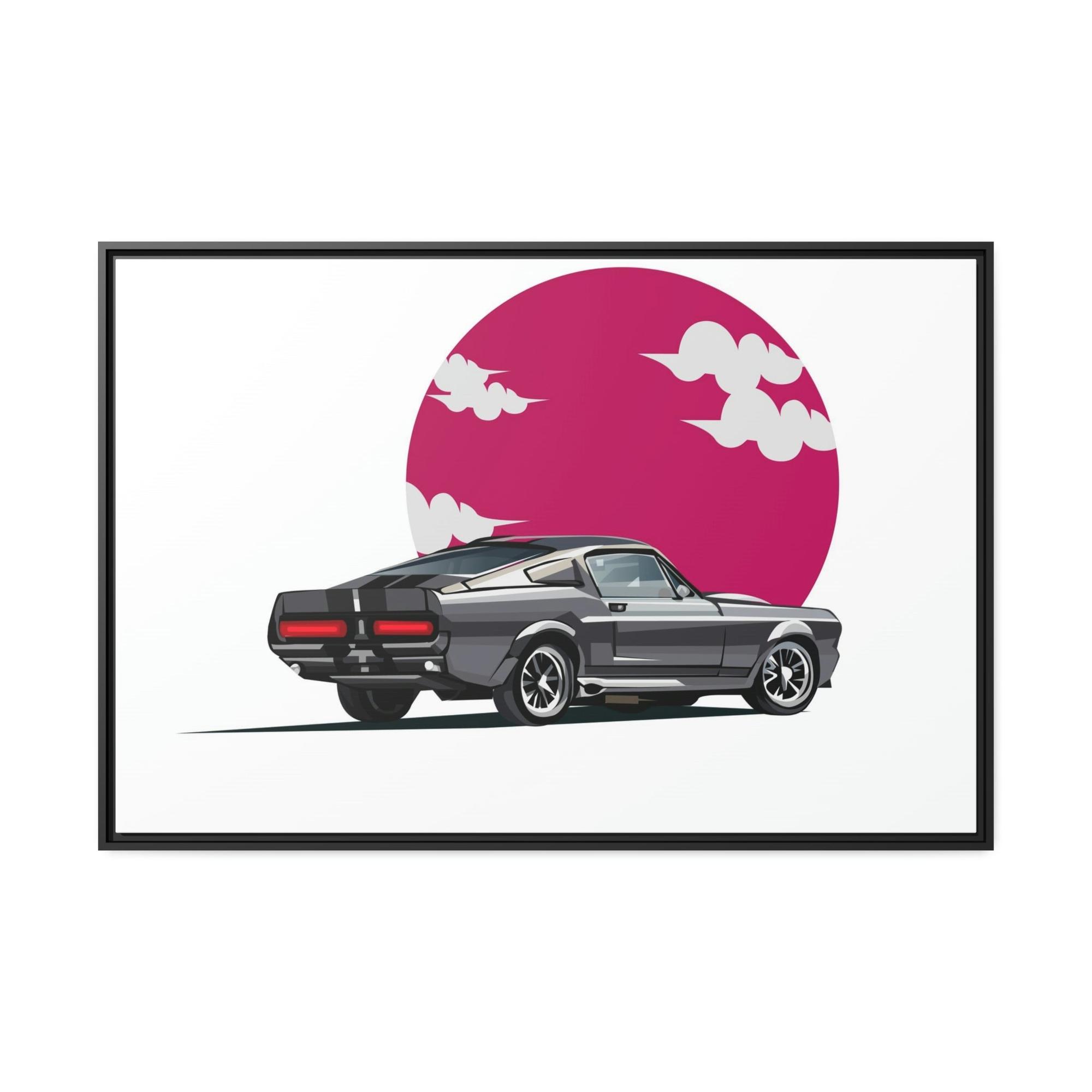 undefined Iconic Mustang: Framed Poster and Art Print on Canvas