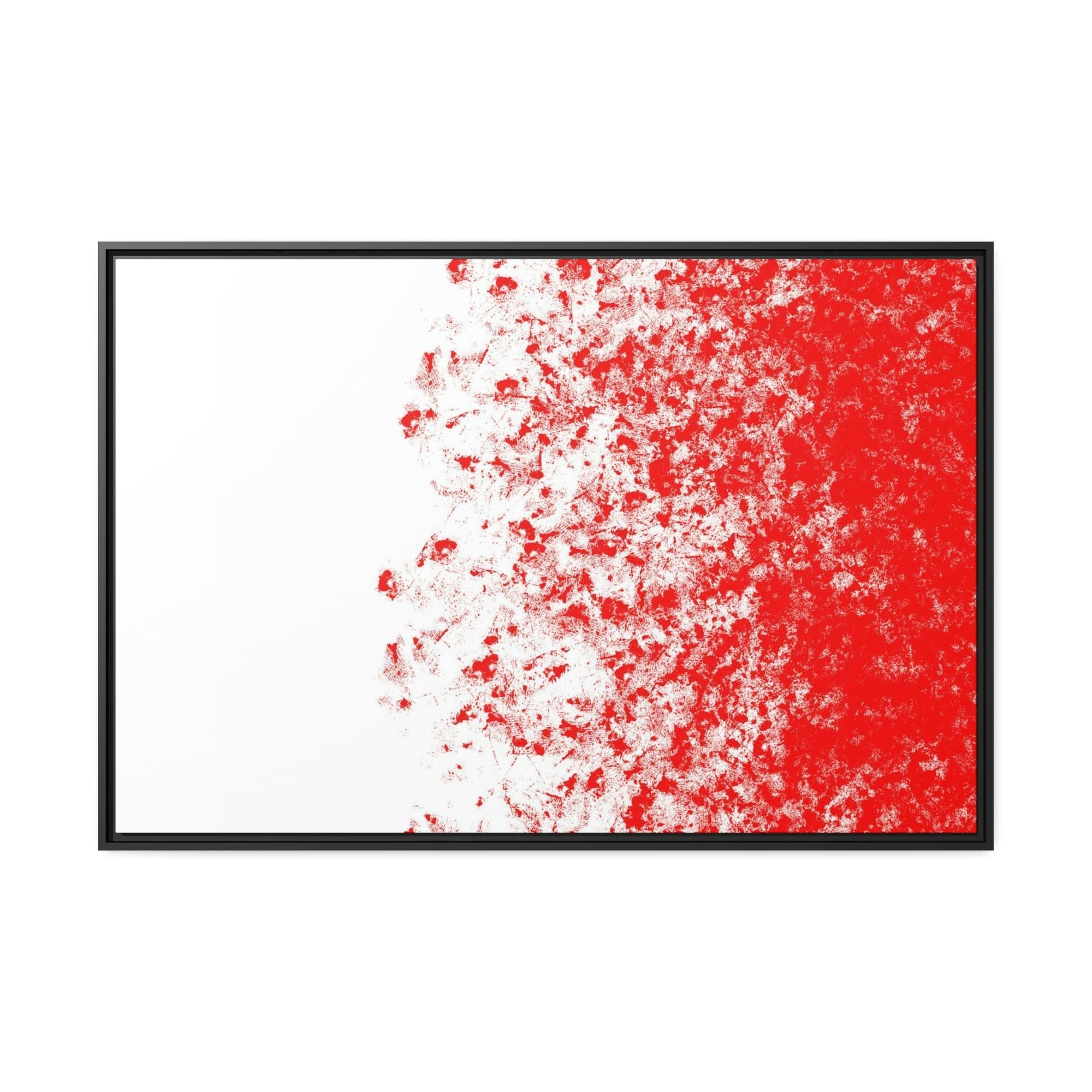 Red Abstract Art The Art of Warmth: Red Abstract Framed Posters and Print on Canvas
