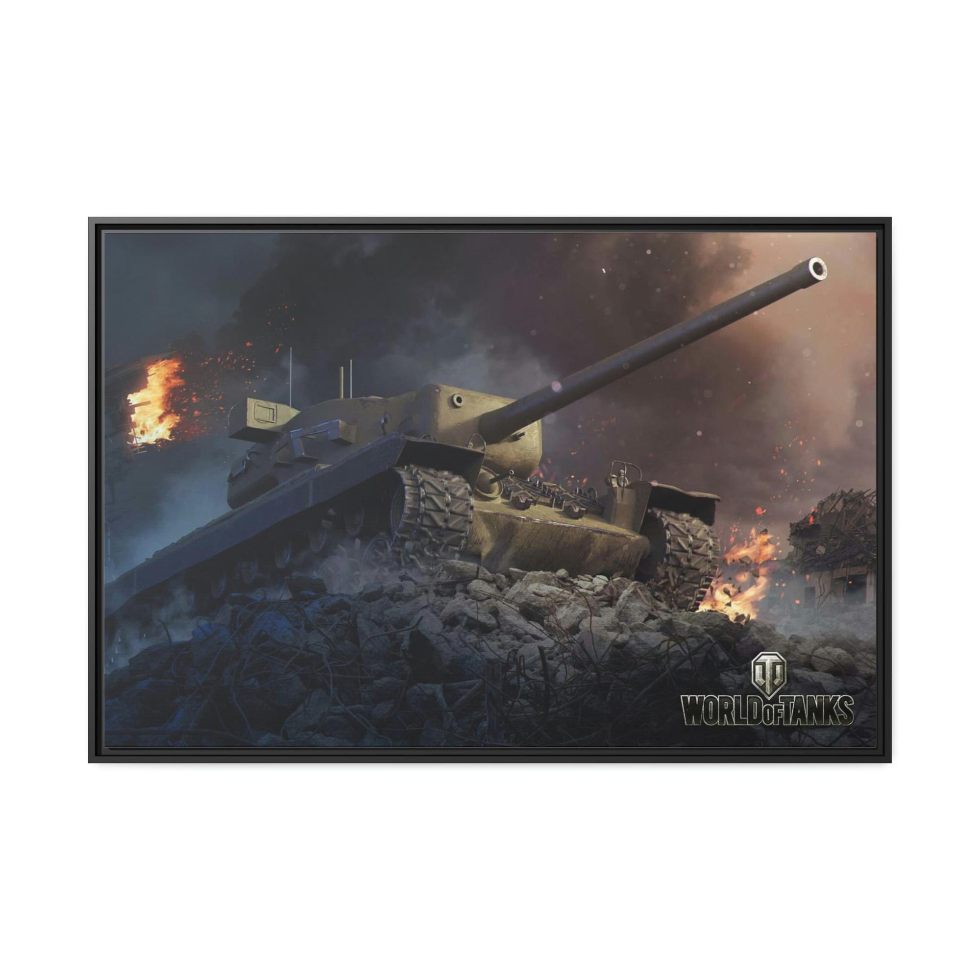 World Of Tanks Armored Warriors in Motion: Striking World of Tanks Canvas Wall Art