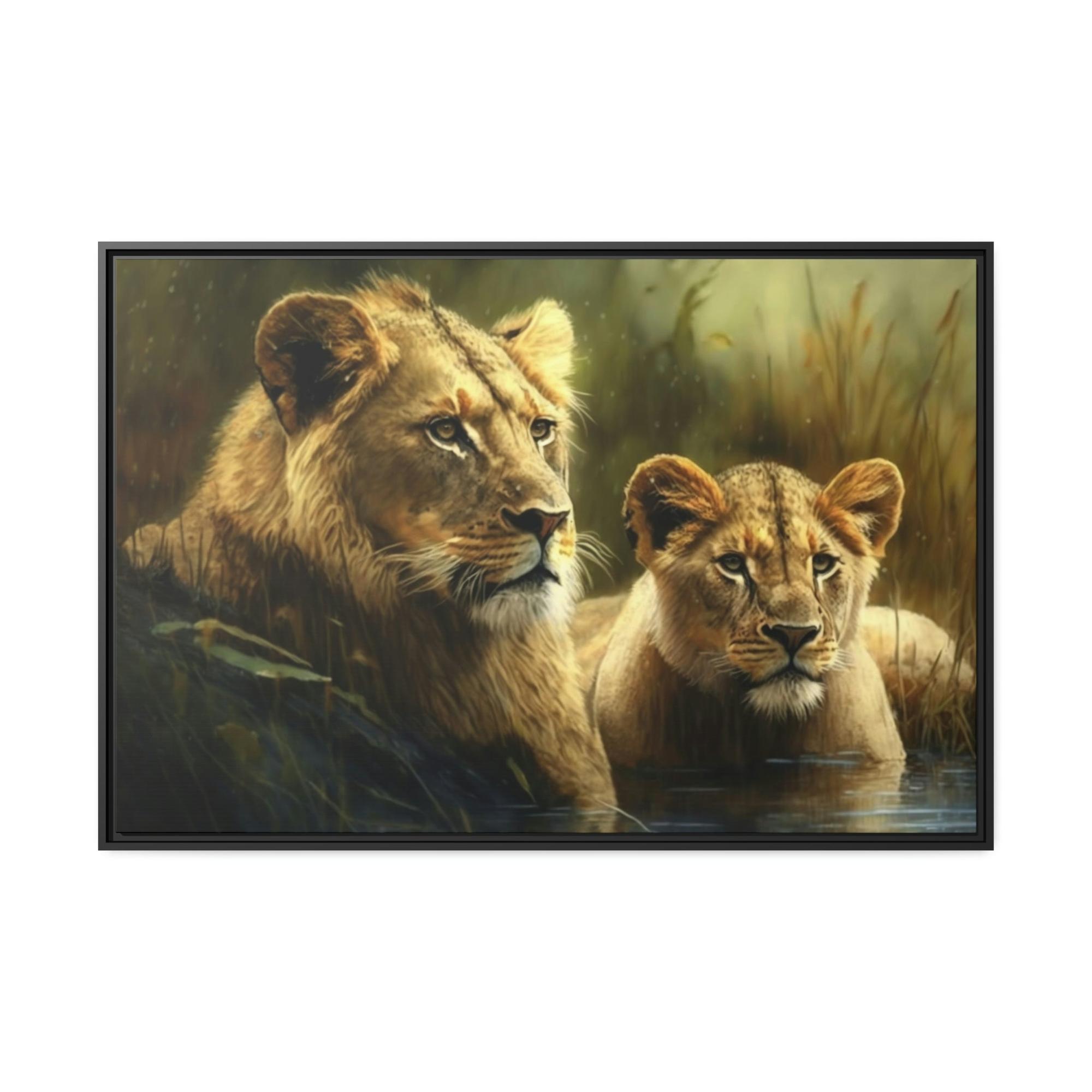 Lions Radiance of the Sun: A Painting with Lions