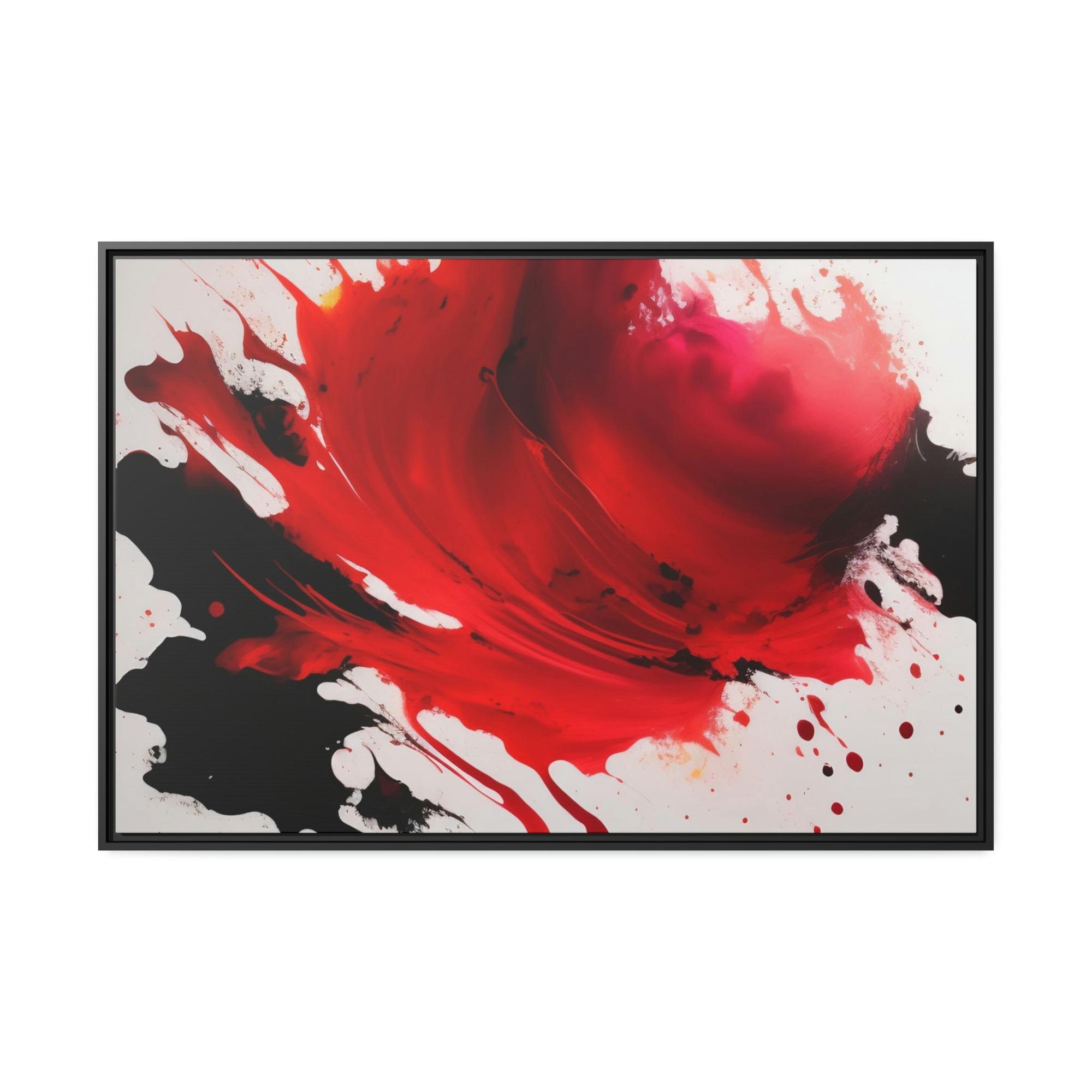 Red Abstract Art The Art of Boldness: Red Abstract Prints and Wall Art on Natural Canvas & Posters