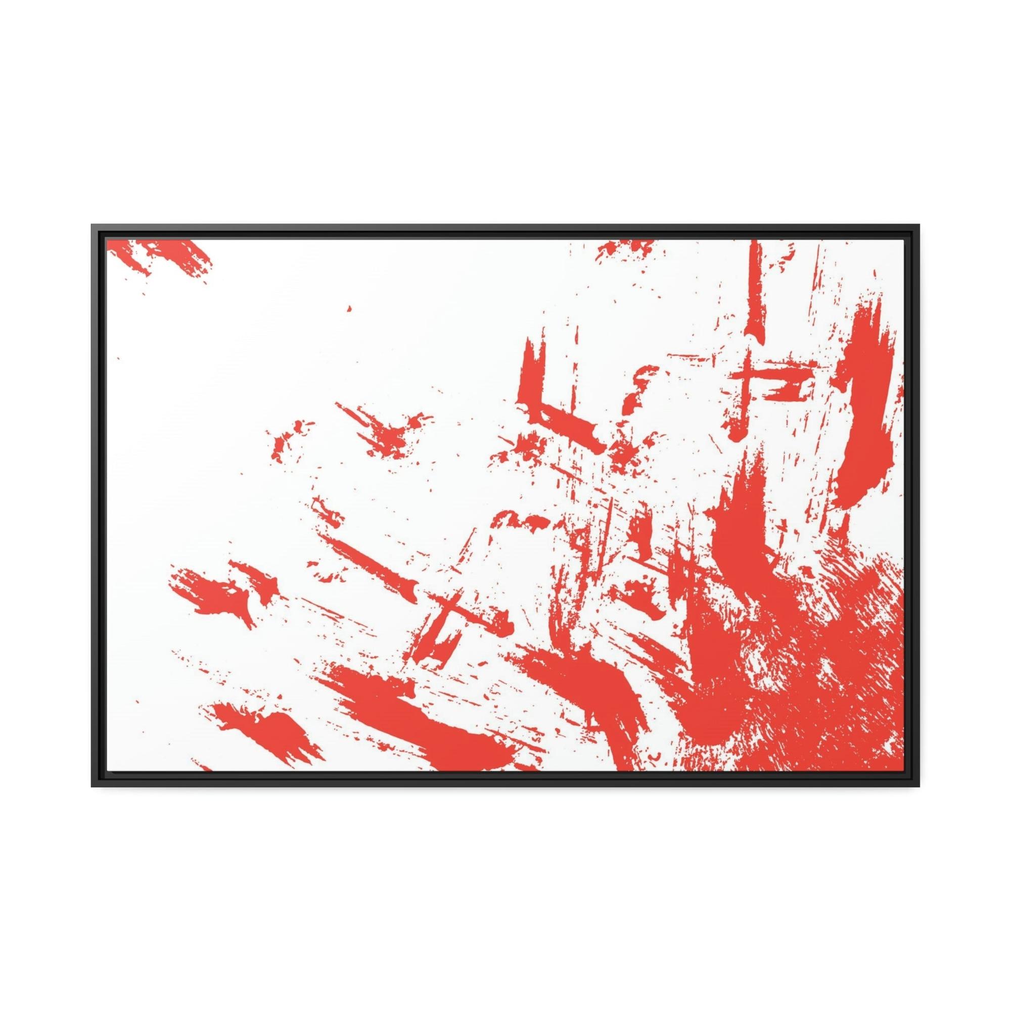 Red Abstract Art The Beauty of Simplicity: Red Abstract Canvas and Print Collection