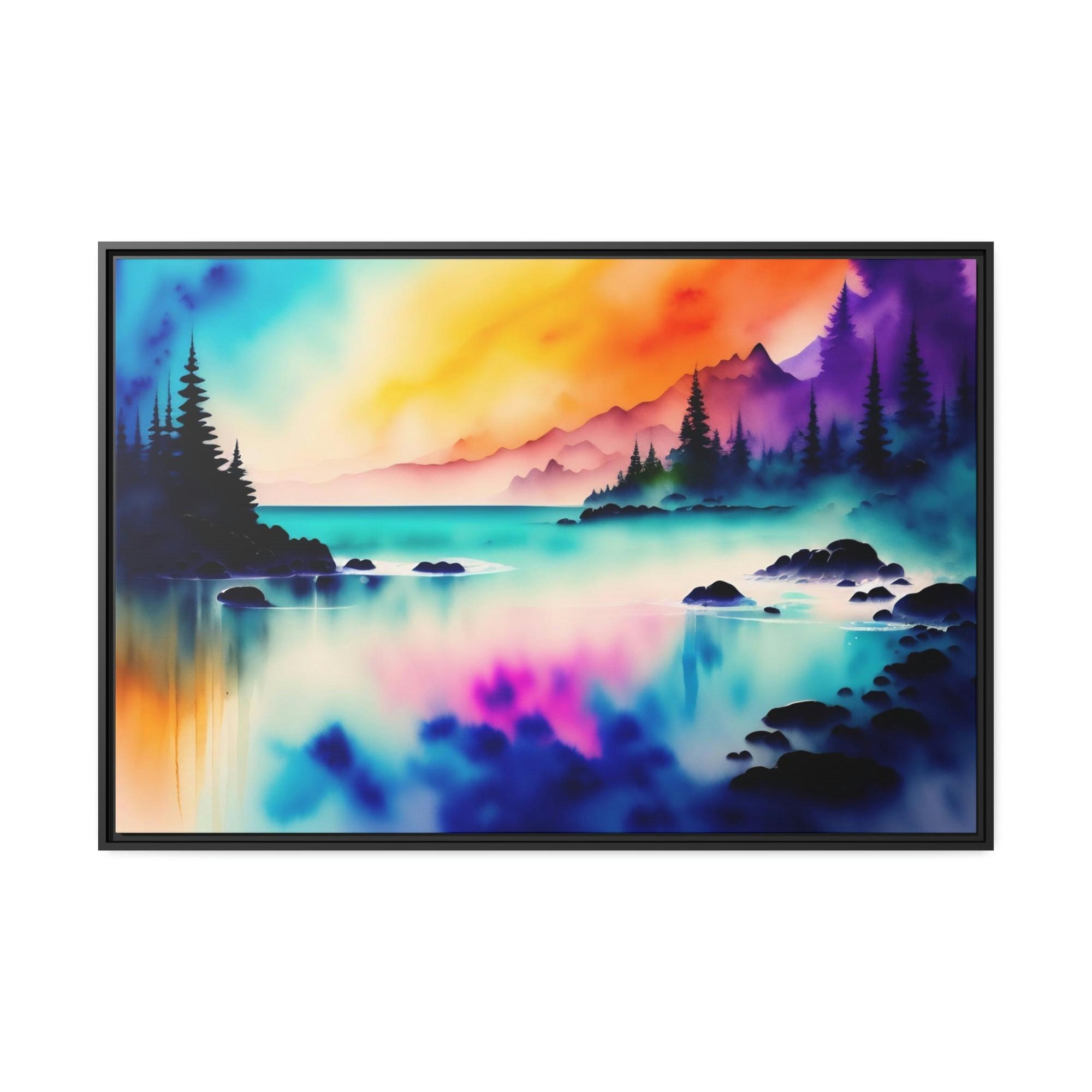 Lakes And Rivers Water's Charm: Artful Canvas and Poster Print of Lakes and Rivers