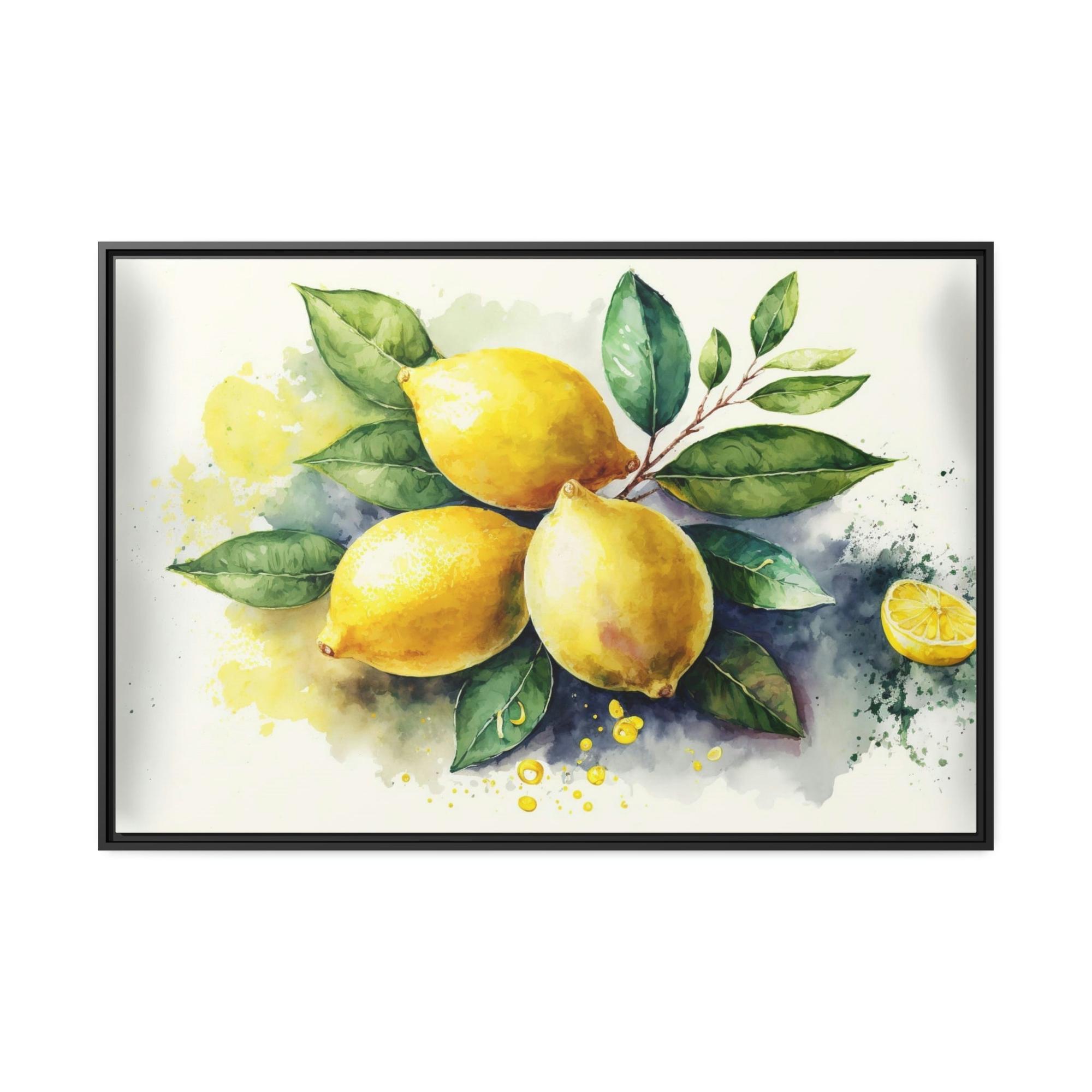 Yellow Yellow Zest: Refreshing and Invigorating Canvas Art Prints and Framed Posters Featuring Yellow Lemons