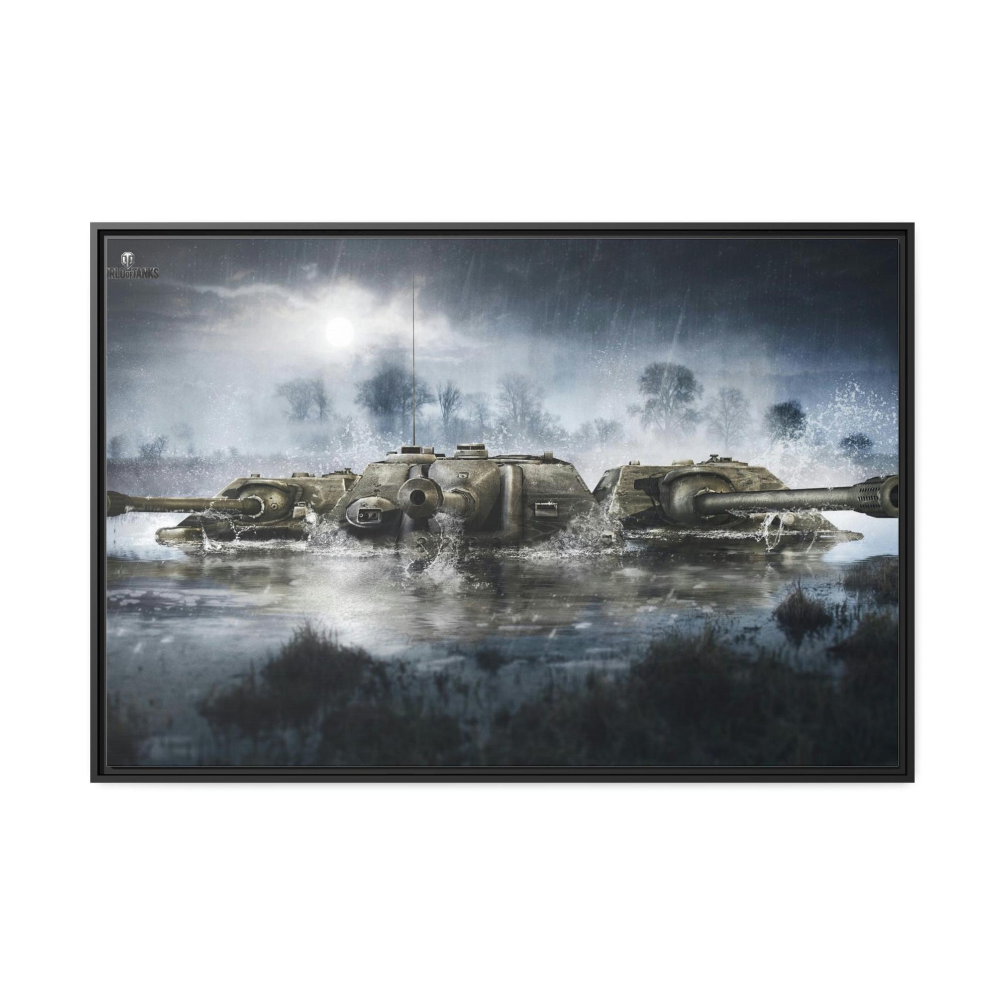 World Of Tanks Tank Warriors United: Dynamic World of Tanks Canvas Wall Art