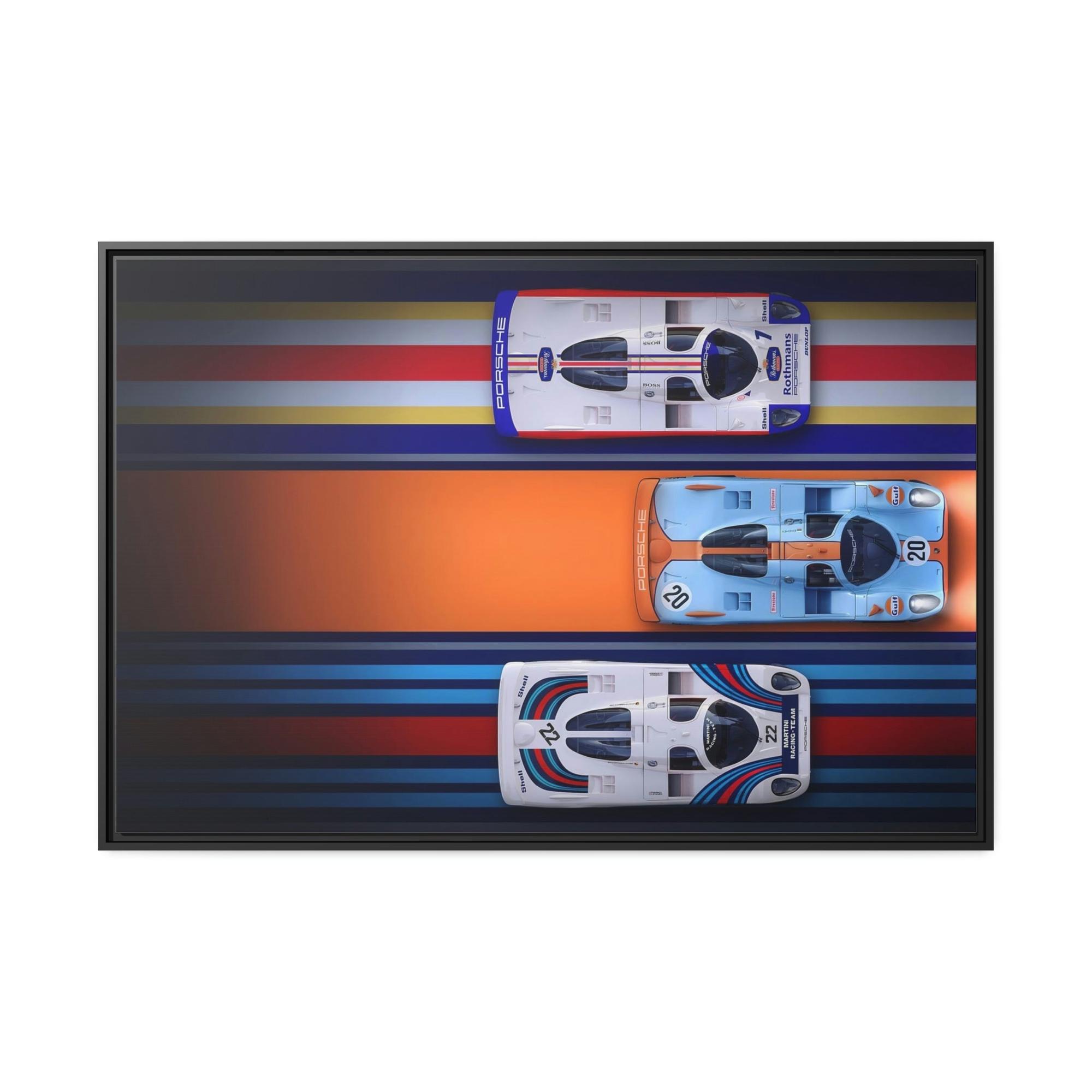 Porsche Speed Demons: A Canvas & Poster Print of a Porsche on the Racetrack