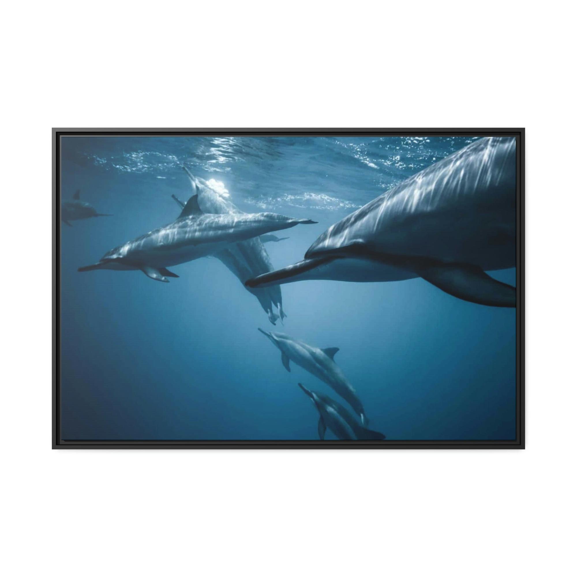 undefined Dolphin Delight: Canvas Print and Wall Art of Joyful Dolphins