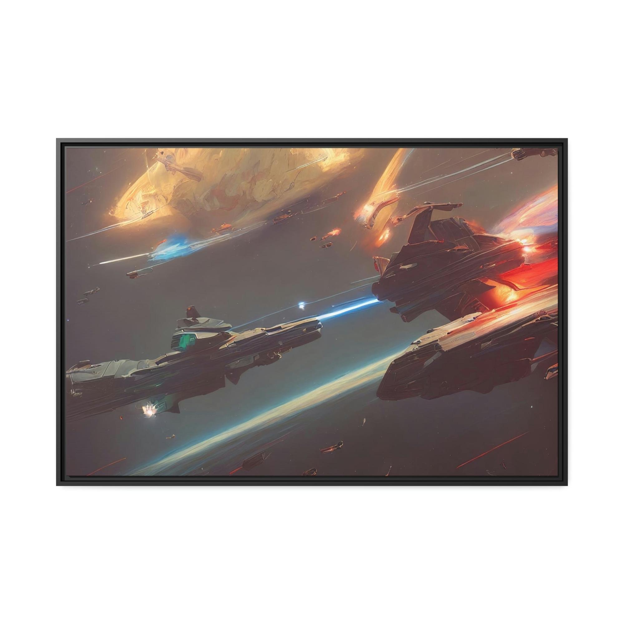 Star Wars Star Wars Saga: Natural Canvas & Poster Print of Iconic Movie Moments