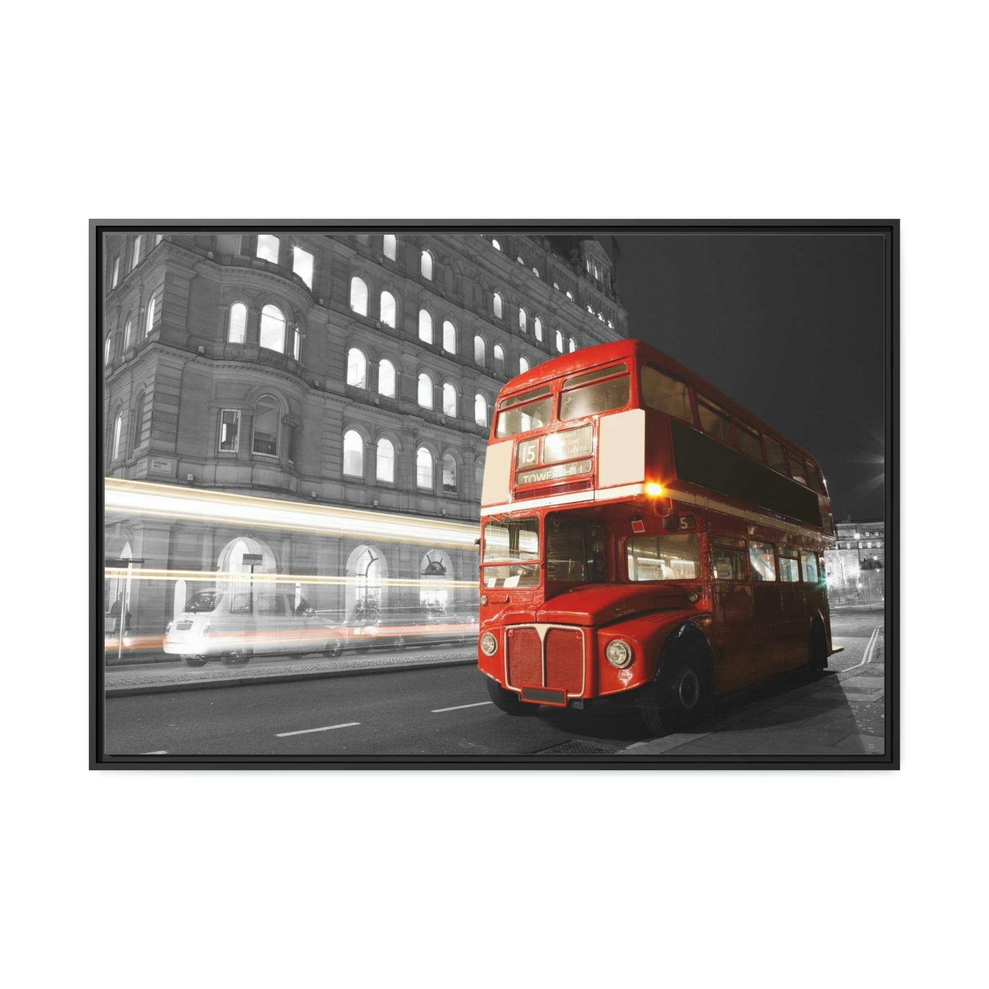 undefined Urban Rhythms: Bus Commute on Canvas & Poster Wall Art