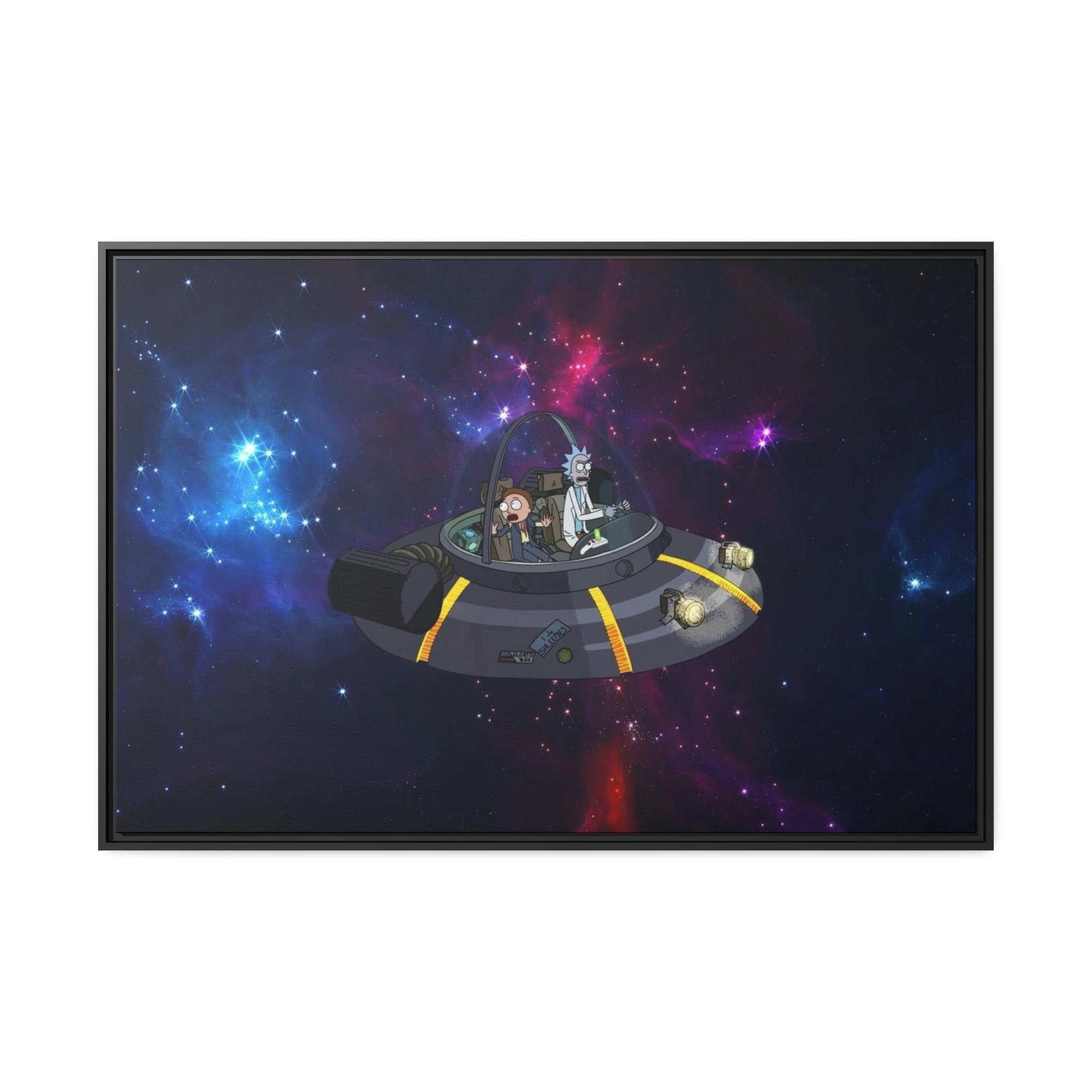 Rick And Morty Art Vivid Imagination: Rick and Morty Poster Art on Canvas for a Dynamic Wall Art Display