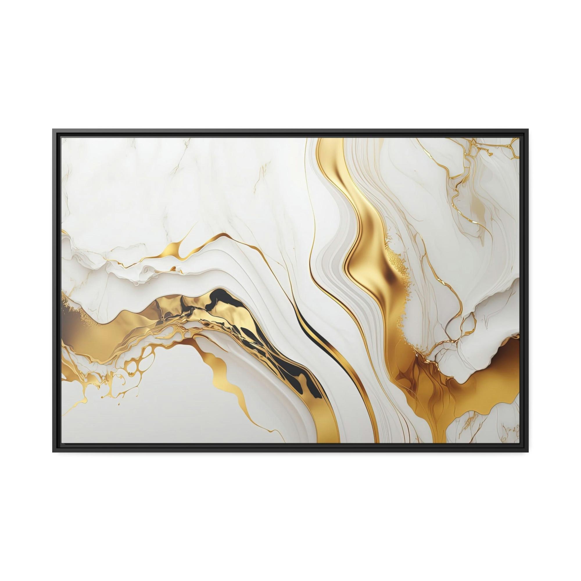 Gold Abstract Art Ethereal Radiance: Inspiring Canvas & Poster Wall Art of Gold Abstracts