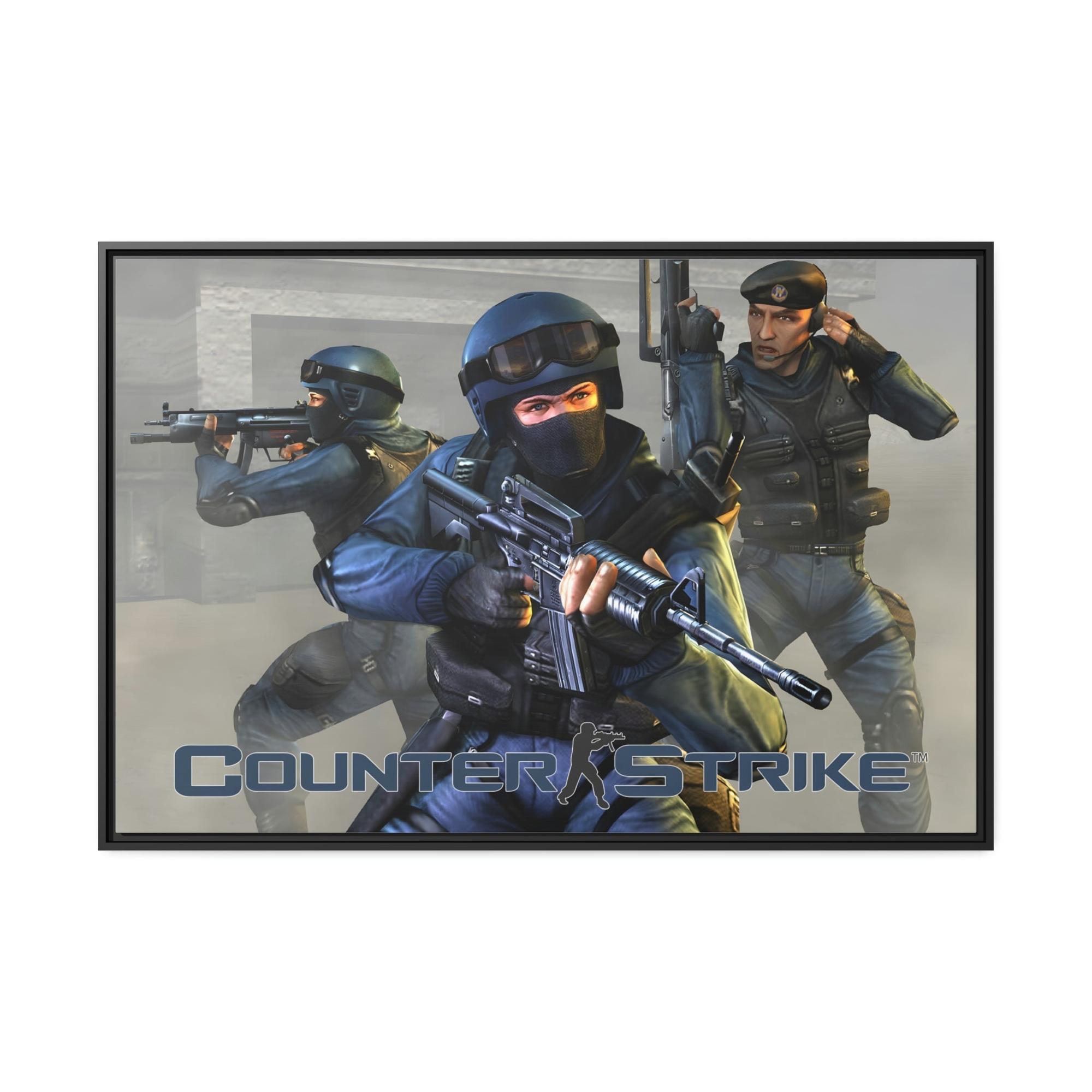 Counter Strike Game On: Iconic Counter Strike Poster as Framed Wall Art