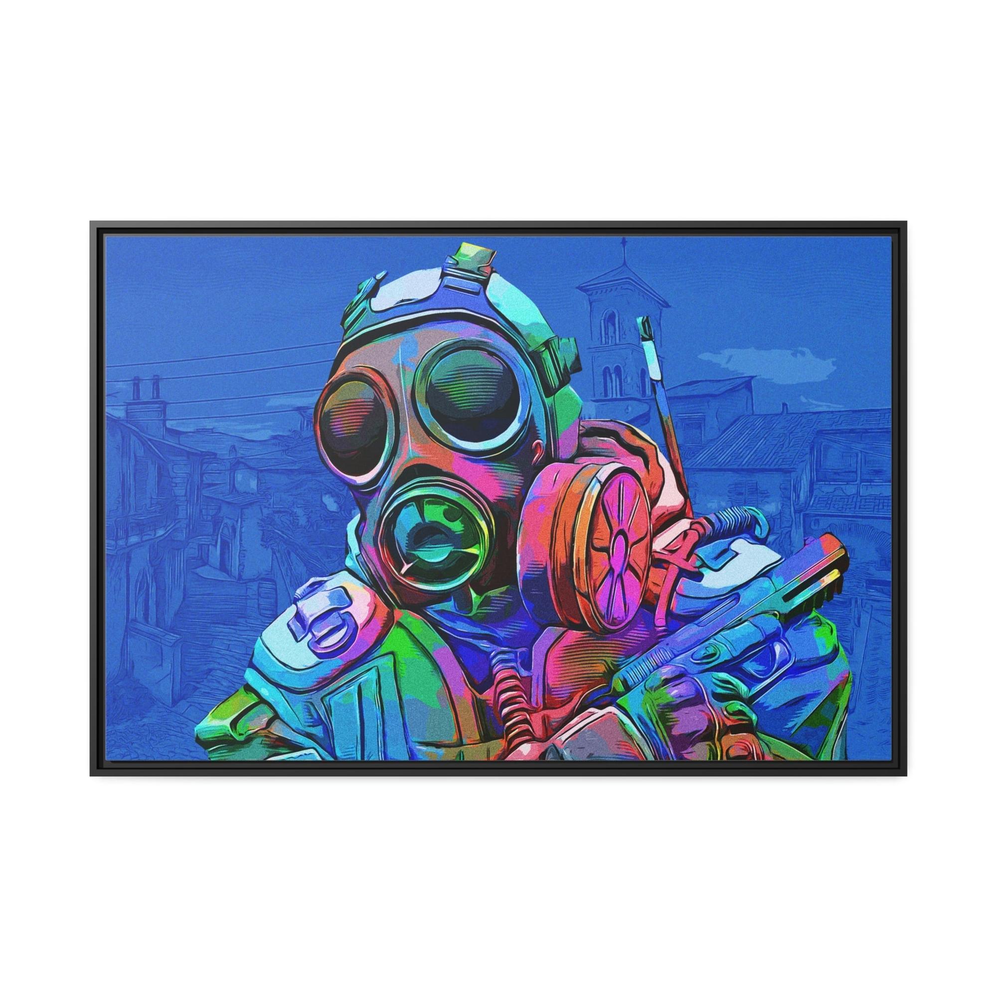Counter Strike The Battle Unleashed: Epic Counter Strike Scene in Framed Canvas & Poster
