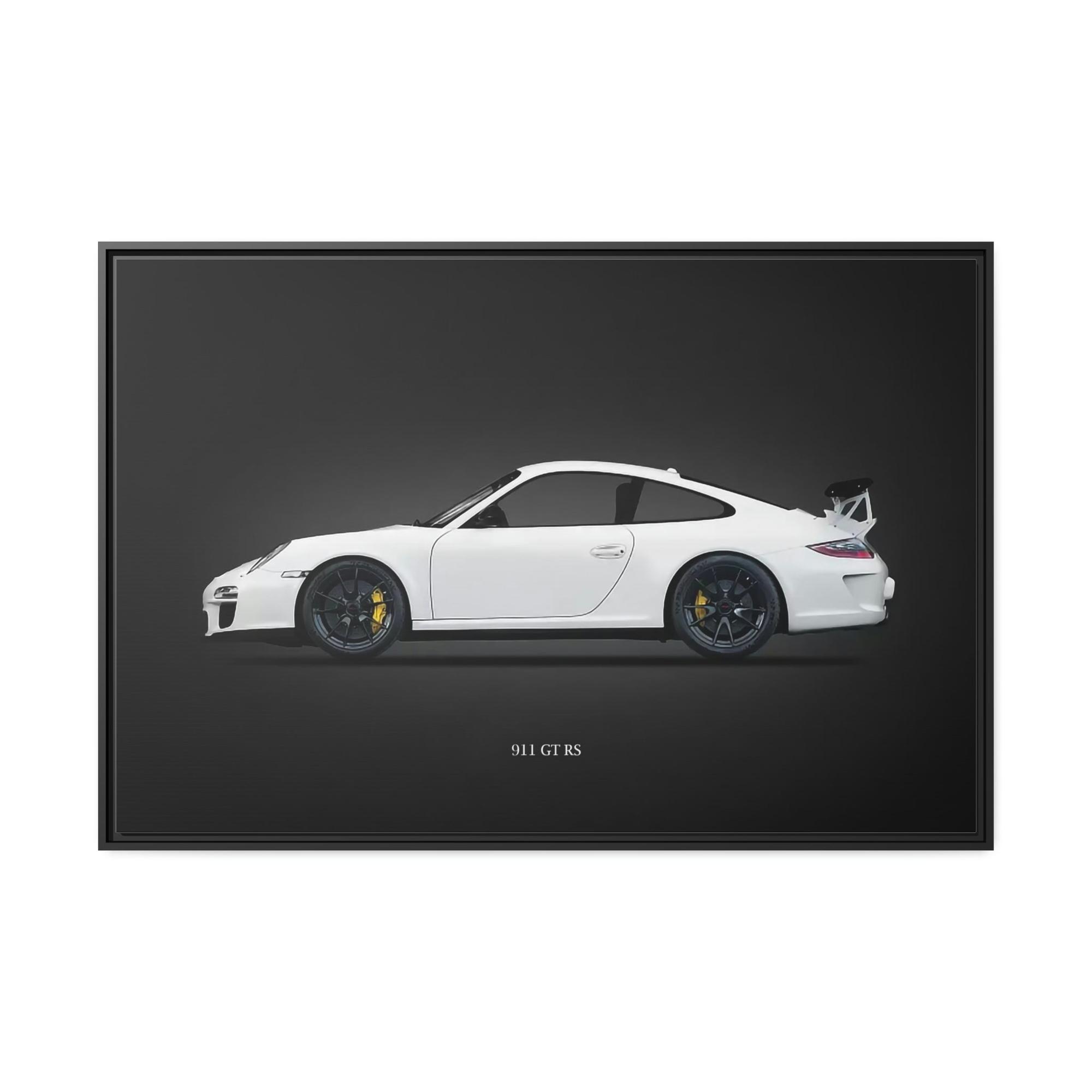Porsche Porsche Wall Art: White Art Print for Luxury Car Lovers