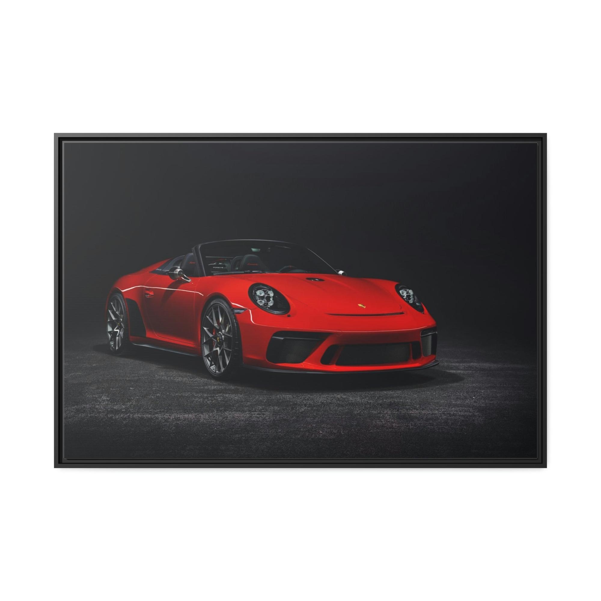 Porsche A Classic in the Making: The Timeless Appeal of a Red Porsche on Canvas & Poster