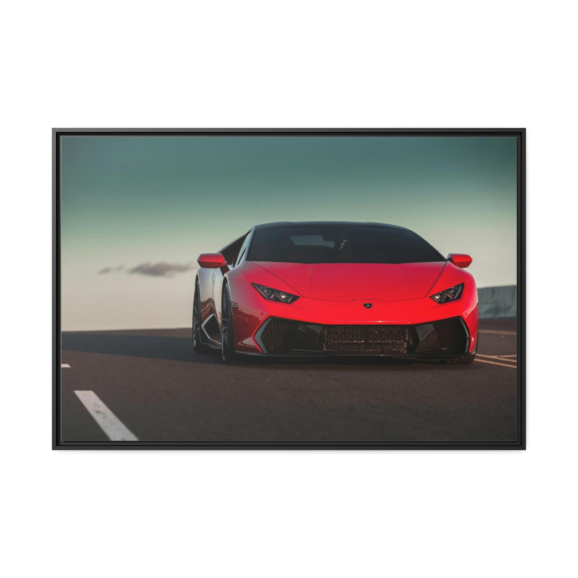 undefined The Epitome of Style: Framed Canvas & Posters Print of a Lamborghini Supercar