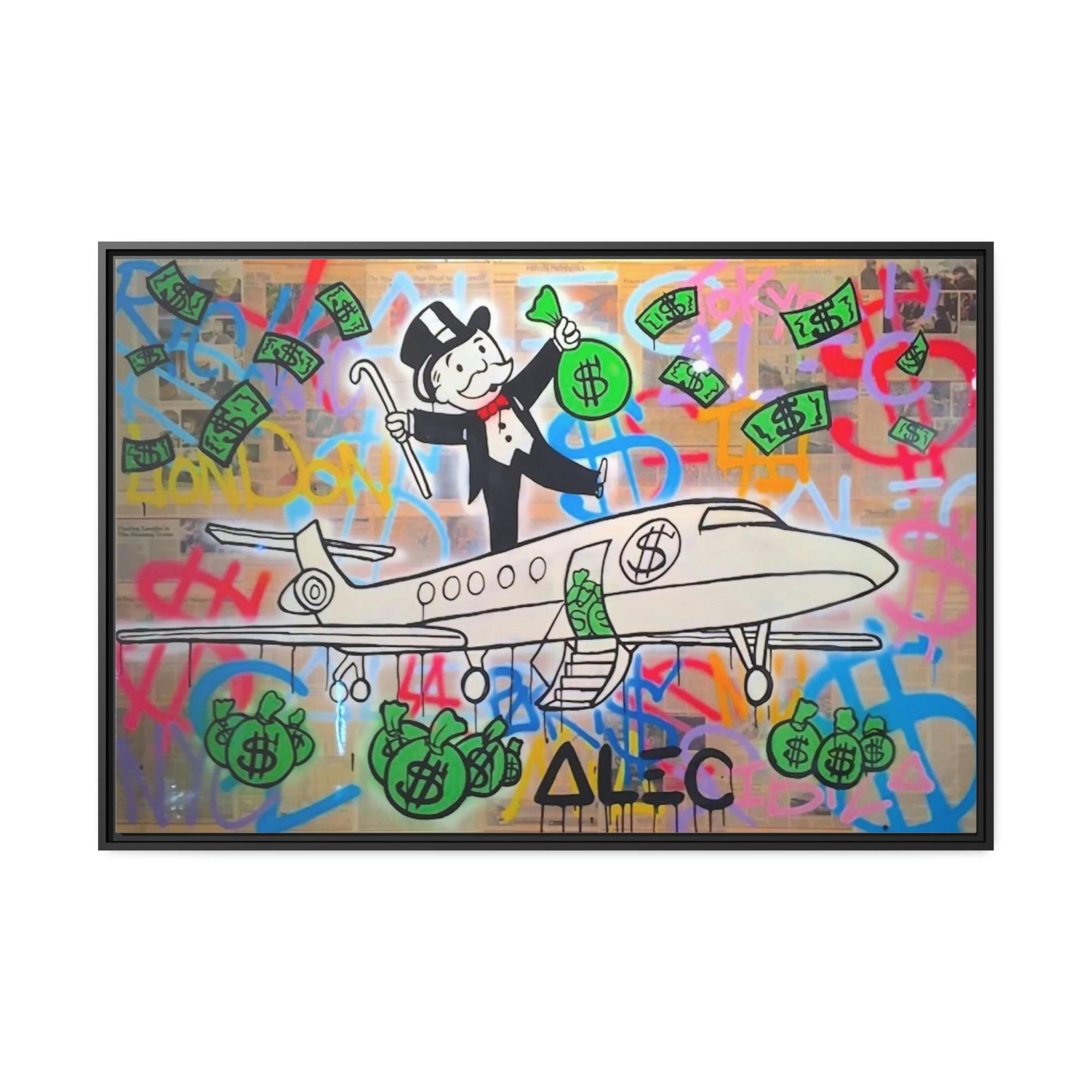 Monopoly & Motivation Unique Money Art: Alec Monopoly's Canvas Art and Poster Prints