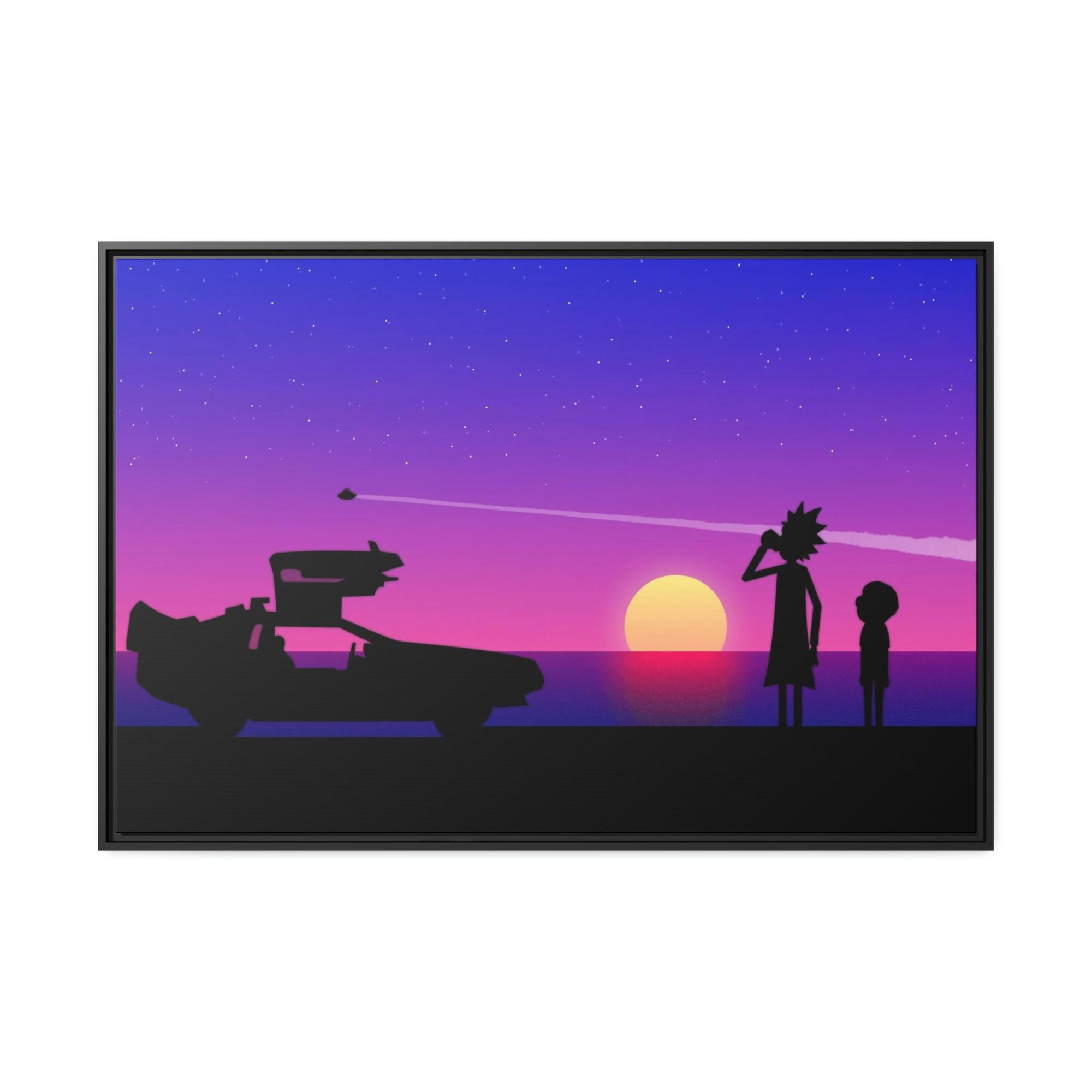 undefined Out-of-This-World Creativity: Framed Canvas Rick and Morty Art for Wall Decor